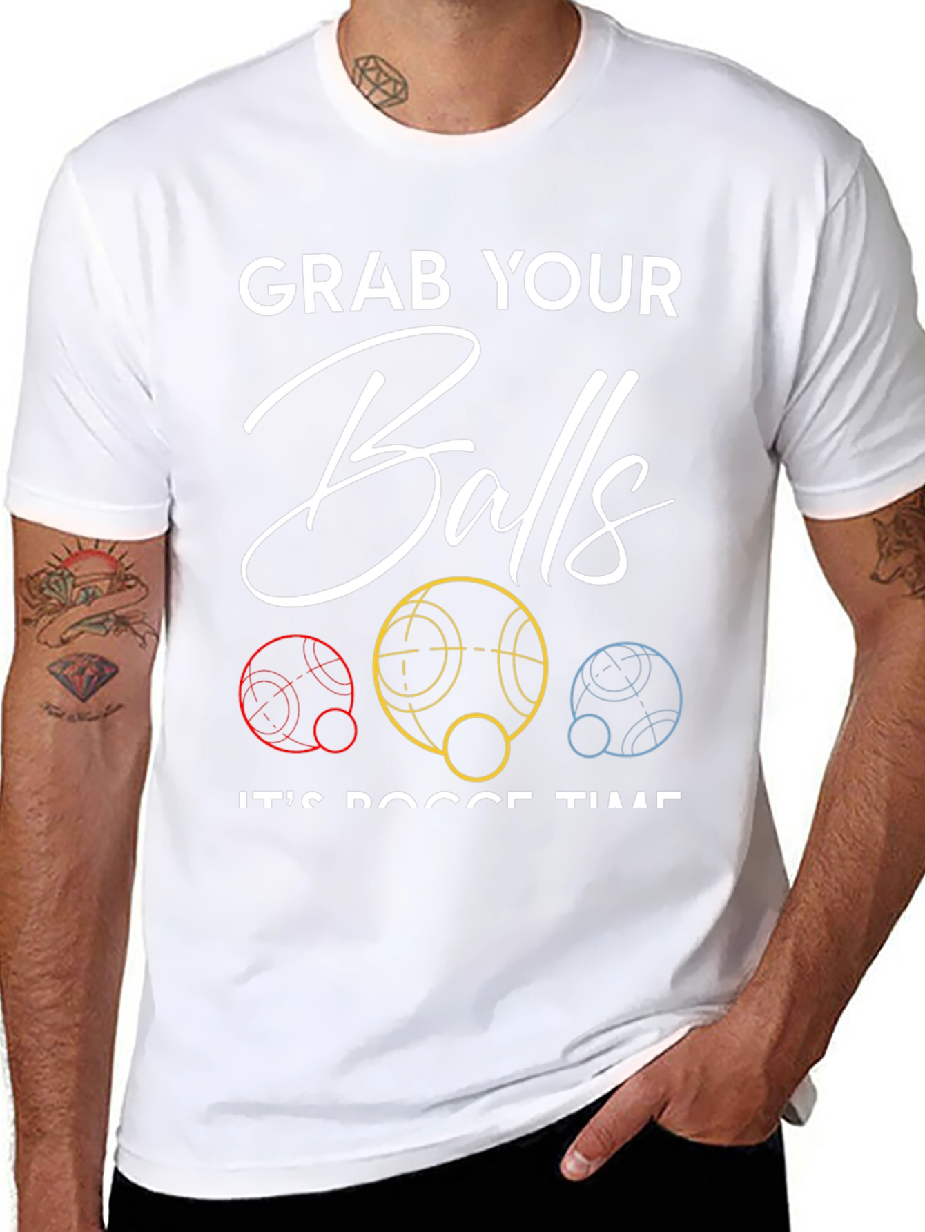 Grab Your Balls Bocce Time T-Shirt