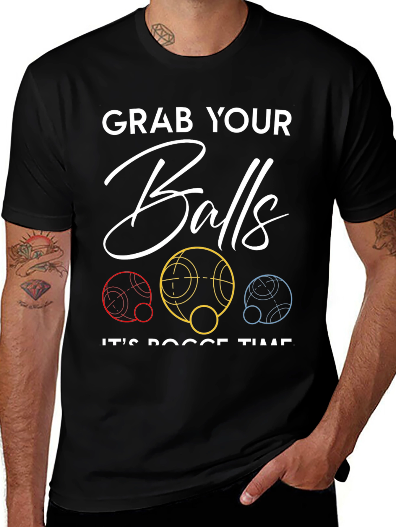 Grab Your Balls Bocce Time T-Shirt