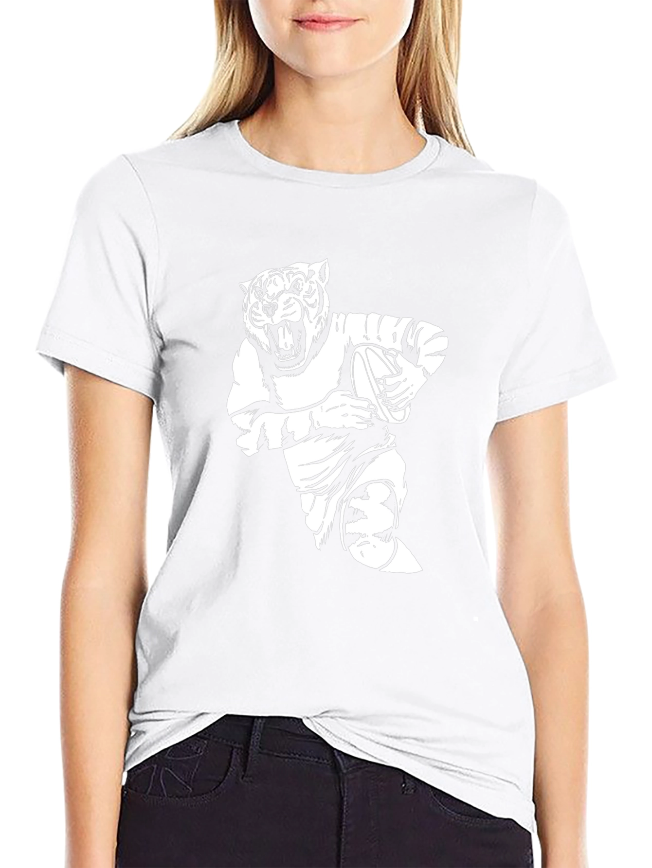 Black Tiger Rugby Graphic T-Shirt