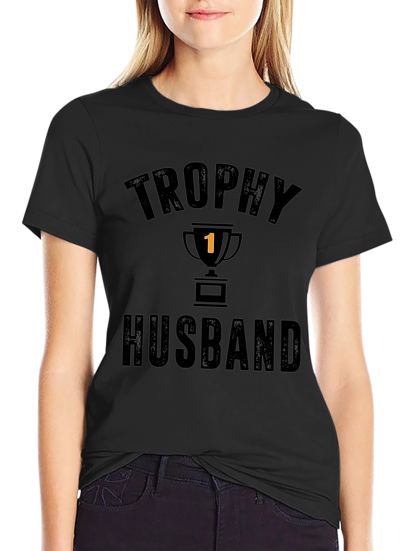 Trophy Husband Graphic T-Shirt - Funny Husband Tee