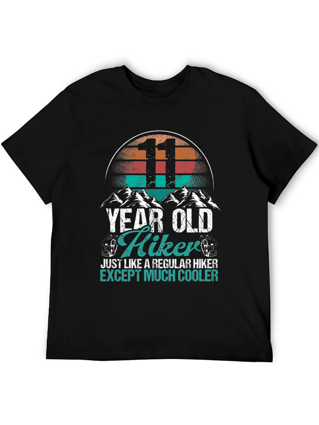 11 Year Old Hiker T-Shirt - Cool Hiking Tee
