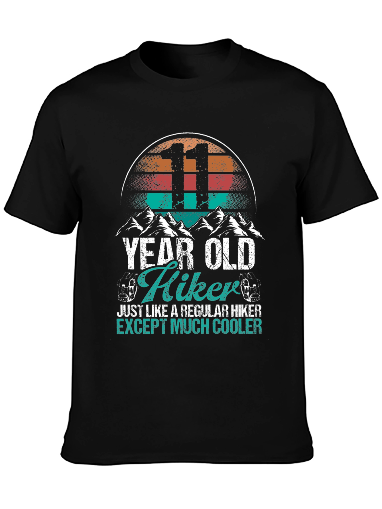 11 Year Old Hiker T-Shirt - Cool Hiking Tee