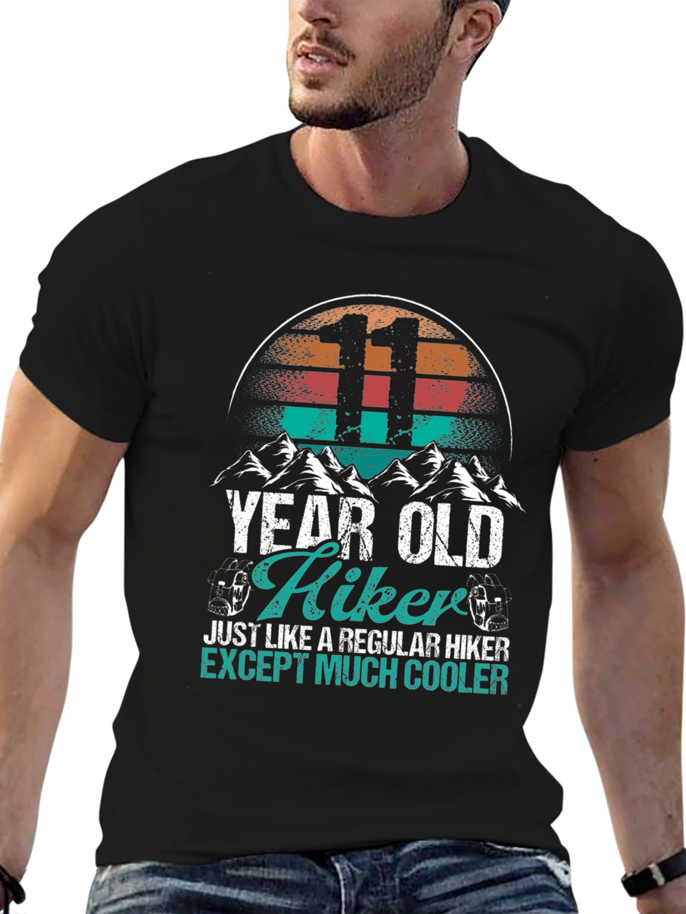 11 Year Old Hiker T-Shirt - Cool Hiking Tee