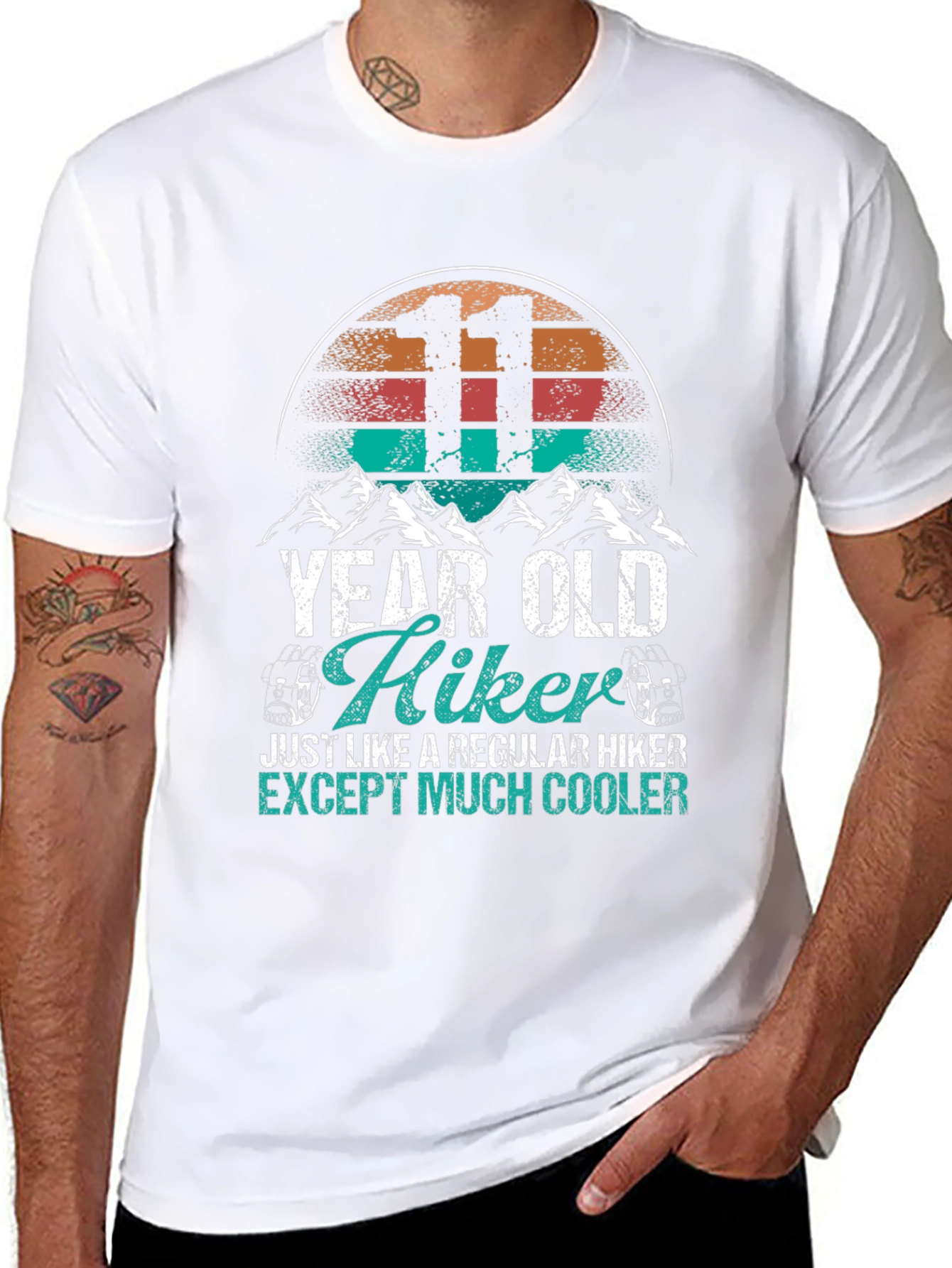 11 Year Old Hiker T-Shirt - Cool Hiking Tee