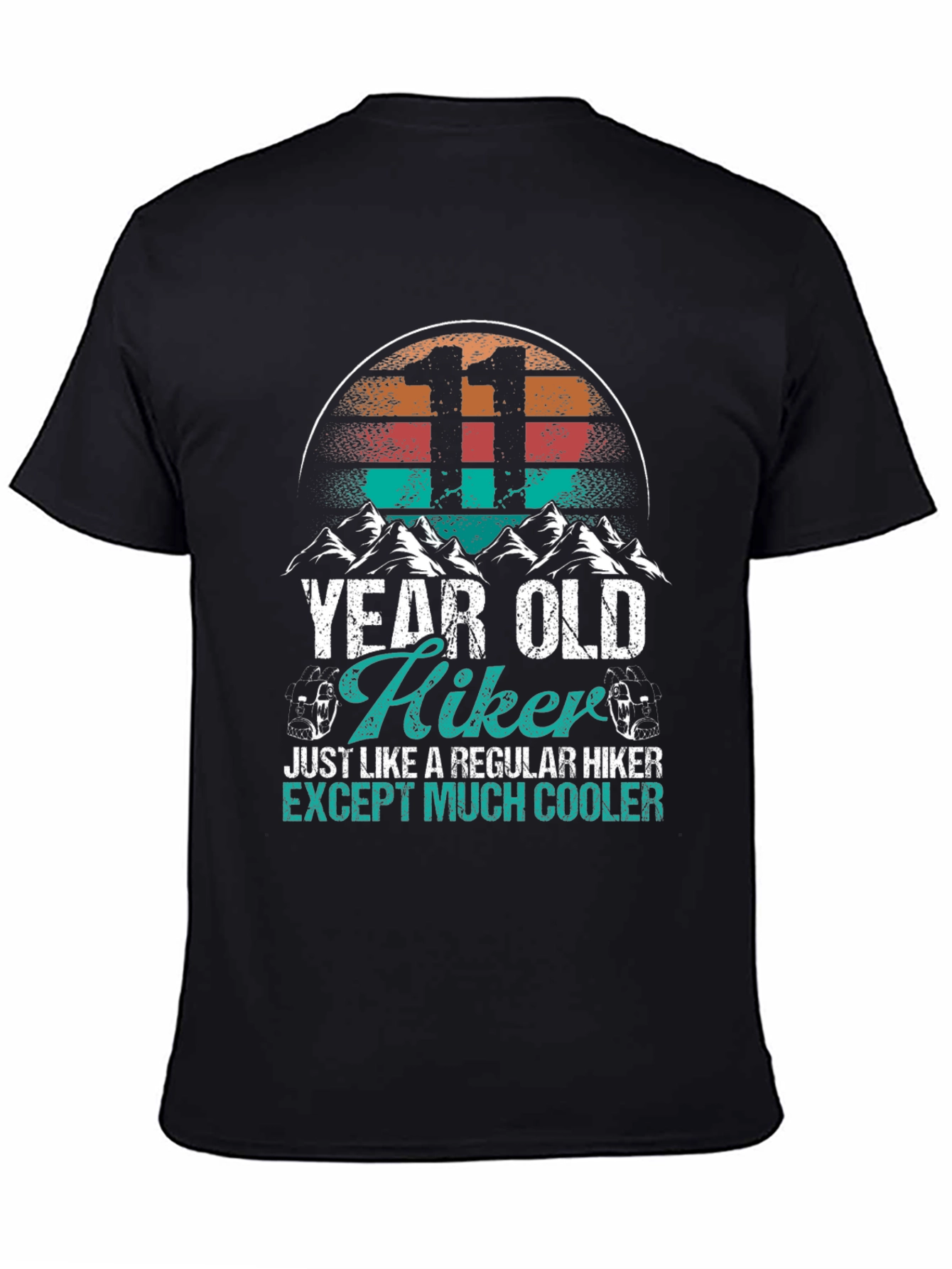 11 Year Old Hiker T-Shirt - Cool Hiking Tee
