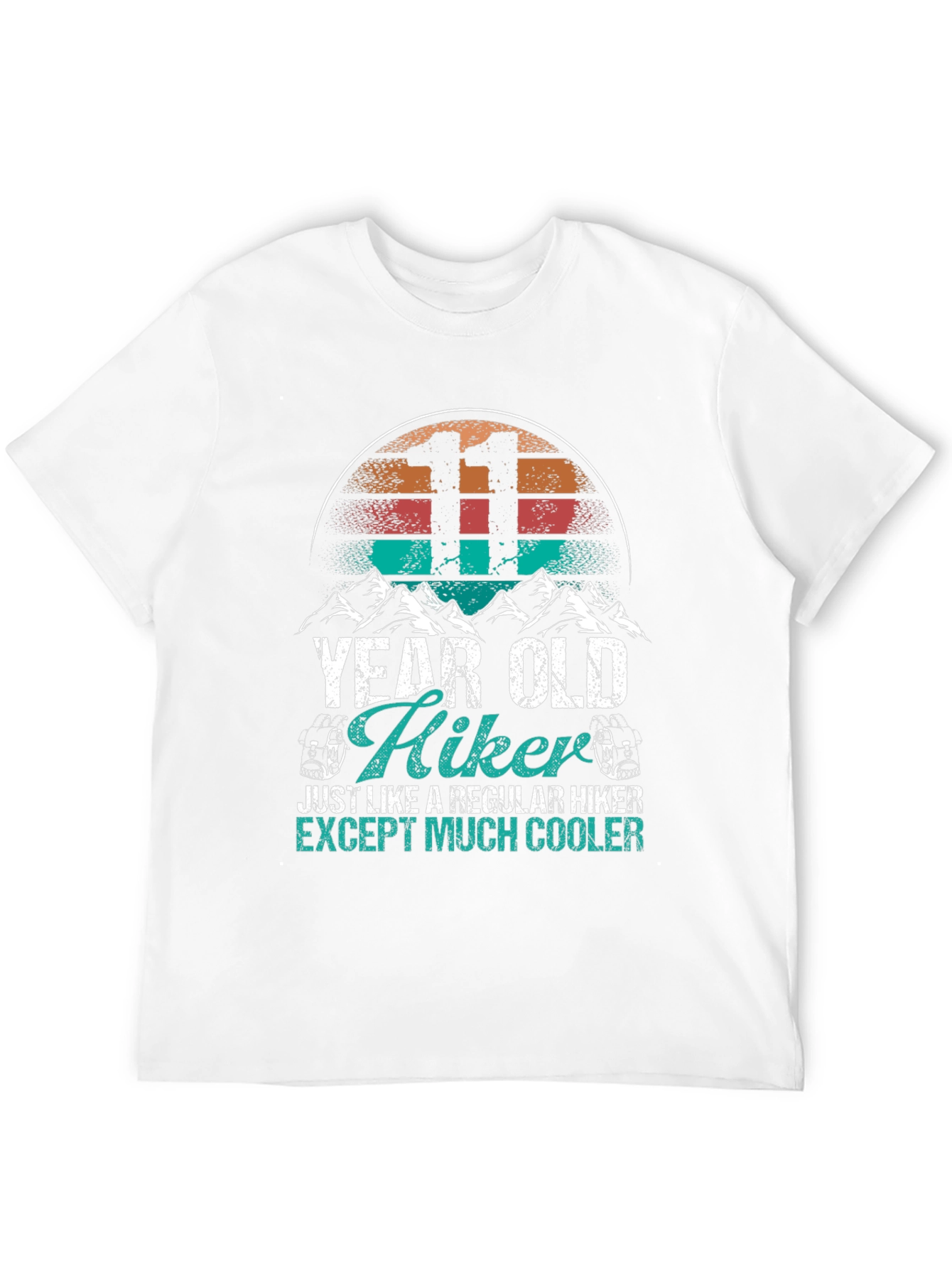 11 Year Old Hiker T-Shirt - Cool Hiking Tee