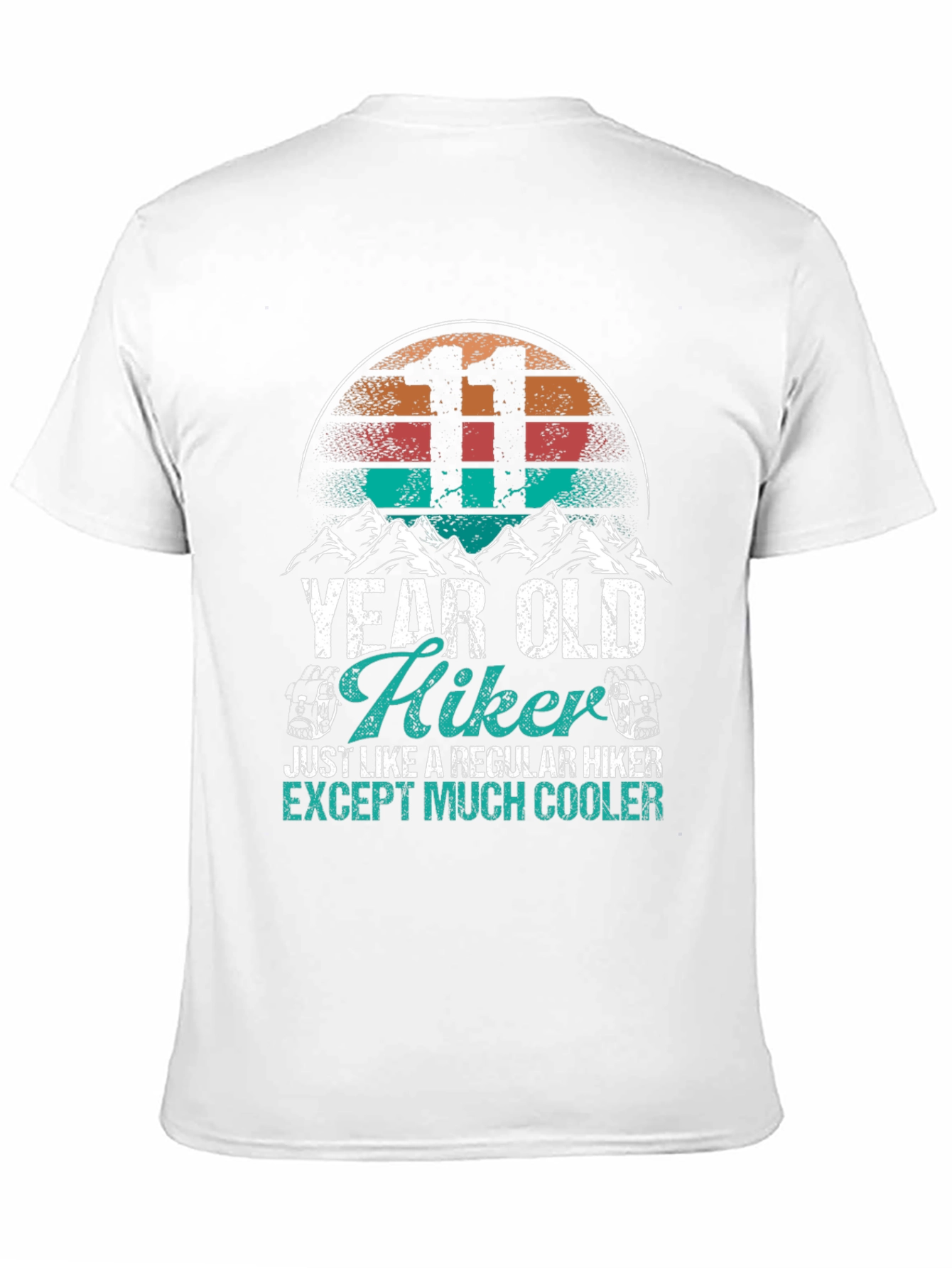 11 Year Old Hiker T-Shirt - Cool Hiking Tee
