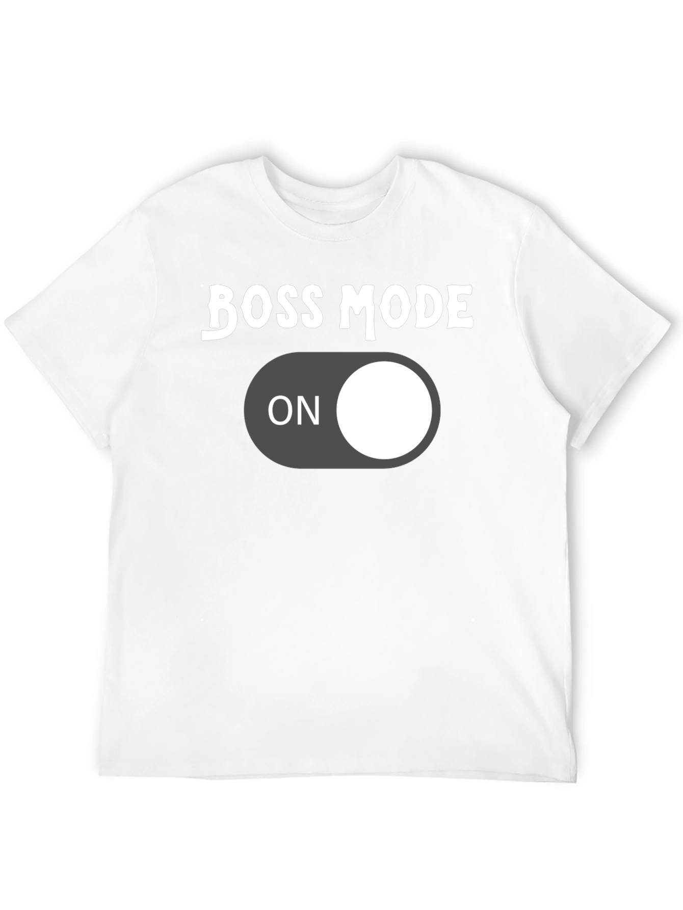 Boss Mode On Graphic Tee - Black Cotton T-Shirt