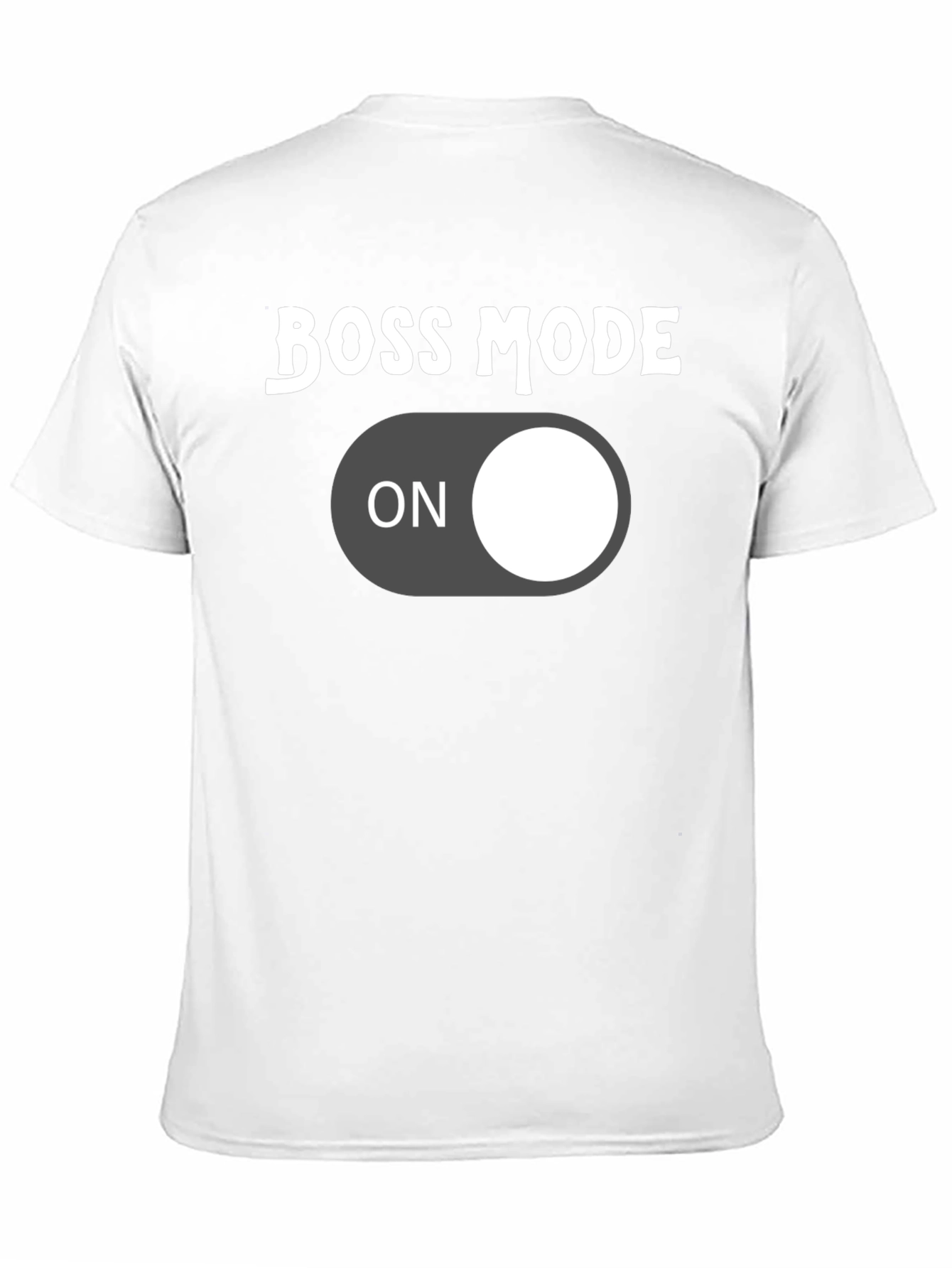 Boss Mode On Graphic Tee - Black Cotton T-Shirt