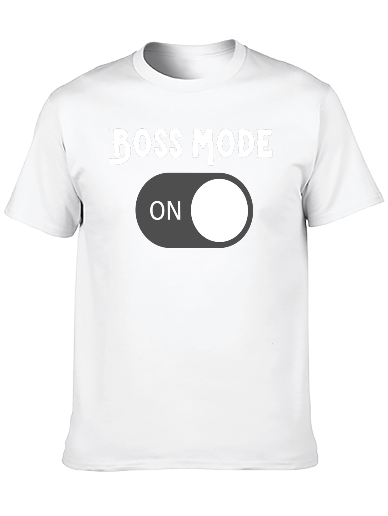Boss Mode On Graphic Tee - Black Cotton T-Shirt