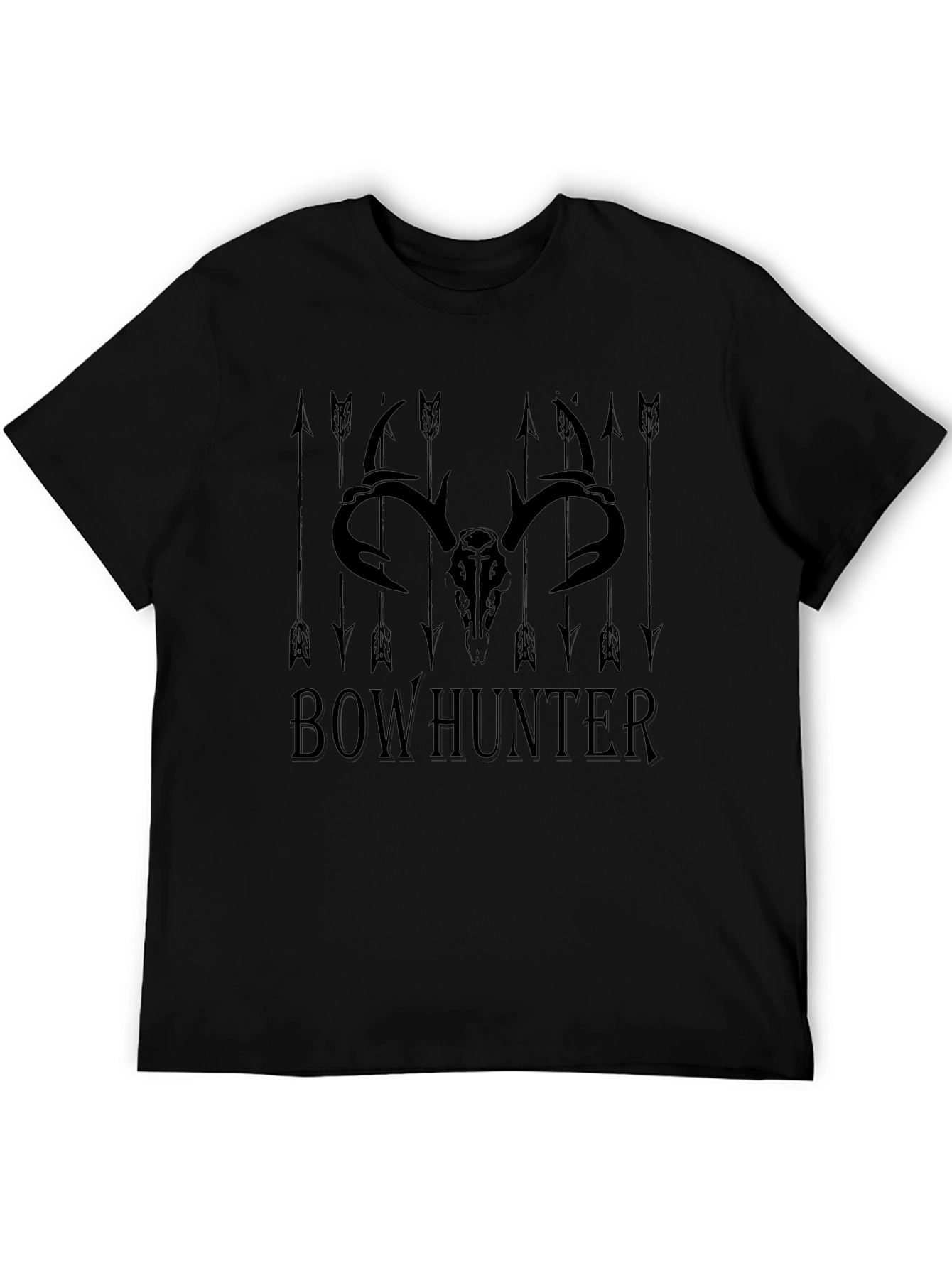 Bowhunter Graphic Tee - Skull & Arrows Design