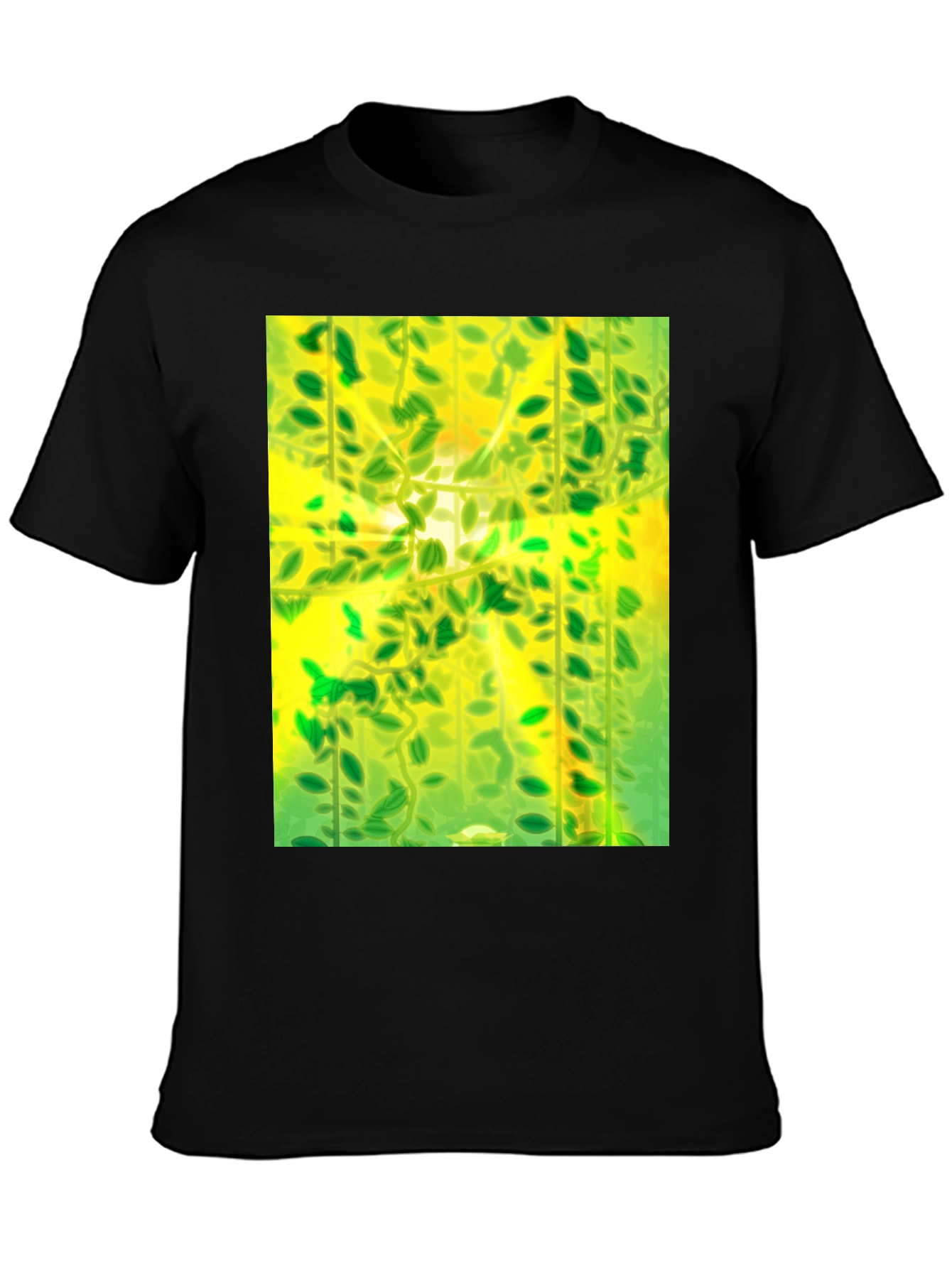 Green Leaves Nature Graphic Tee