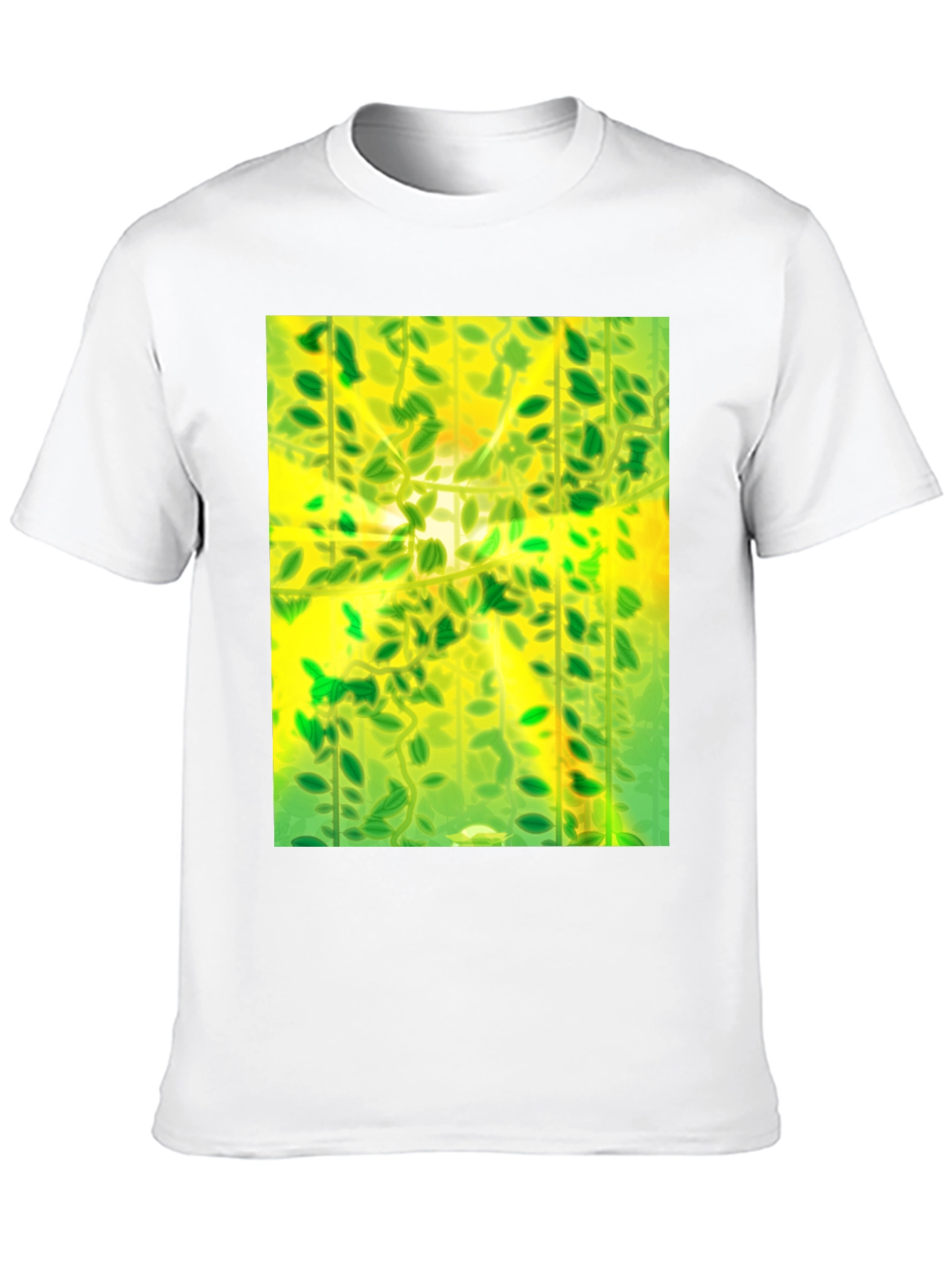 Green Leaves Nature Graphic Tee