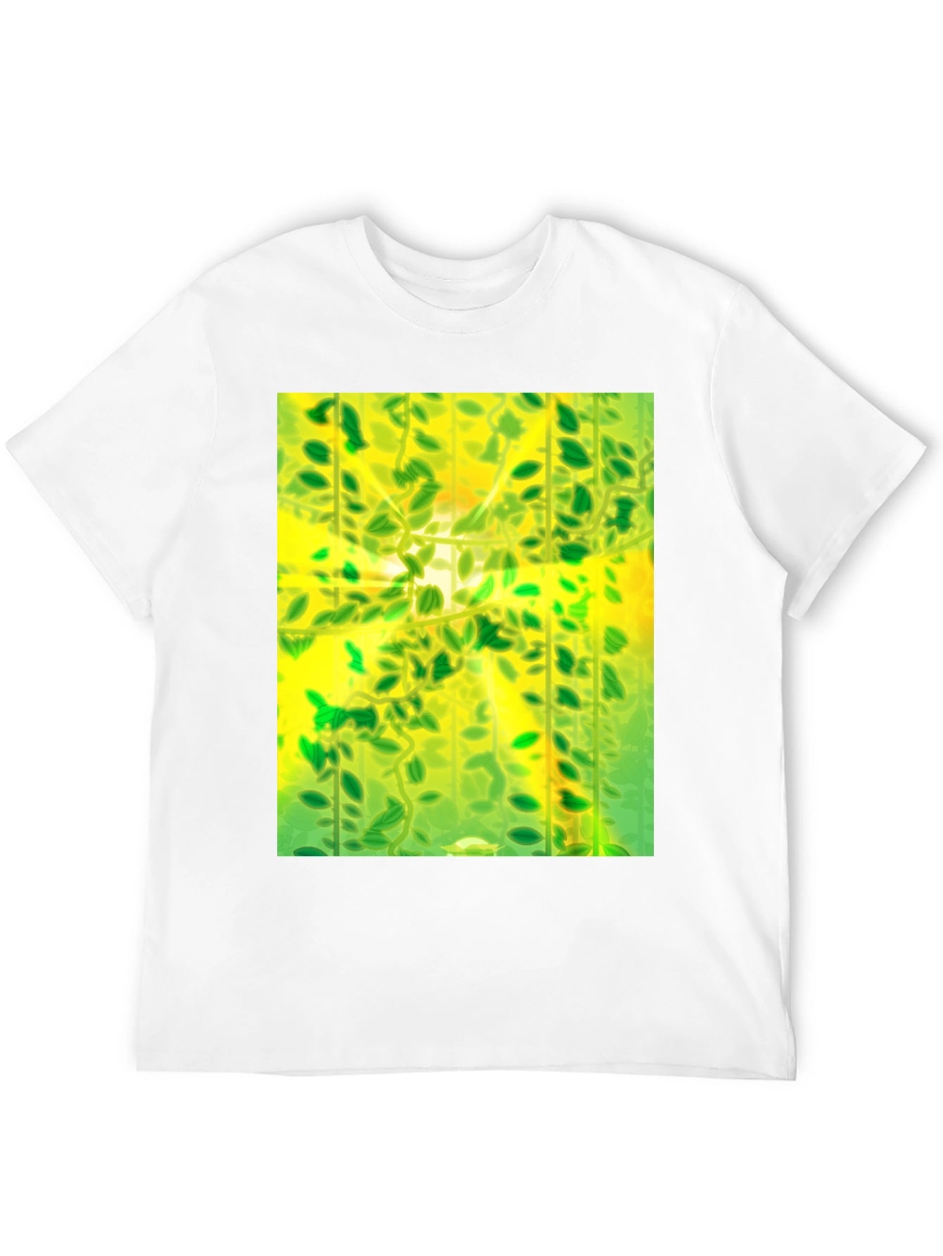 Green Leaves Nature Graphic Tee