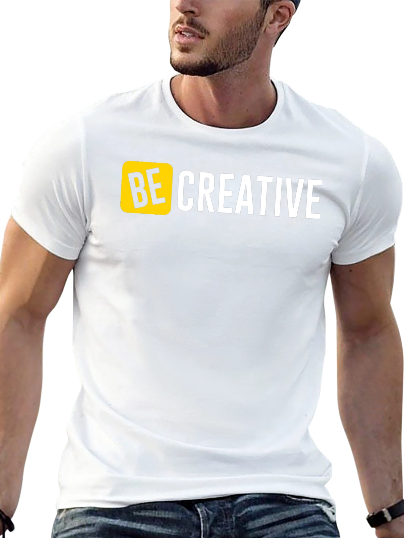 Be Creative Black T-Shirt - Bold Design