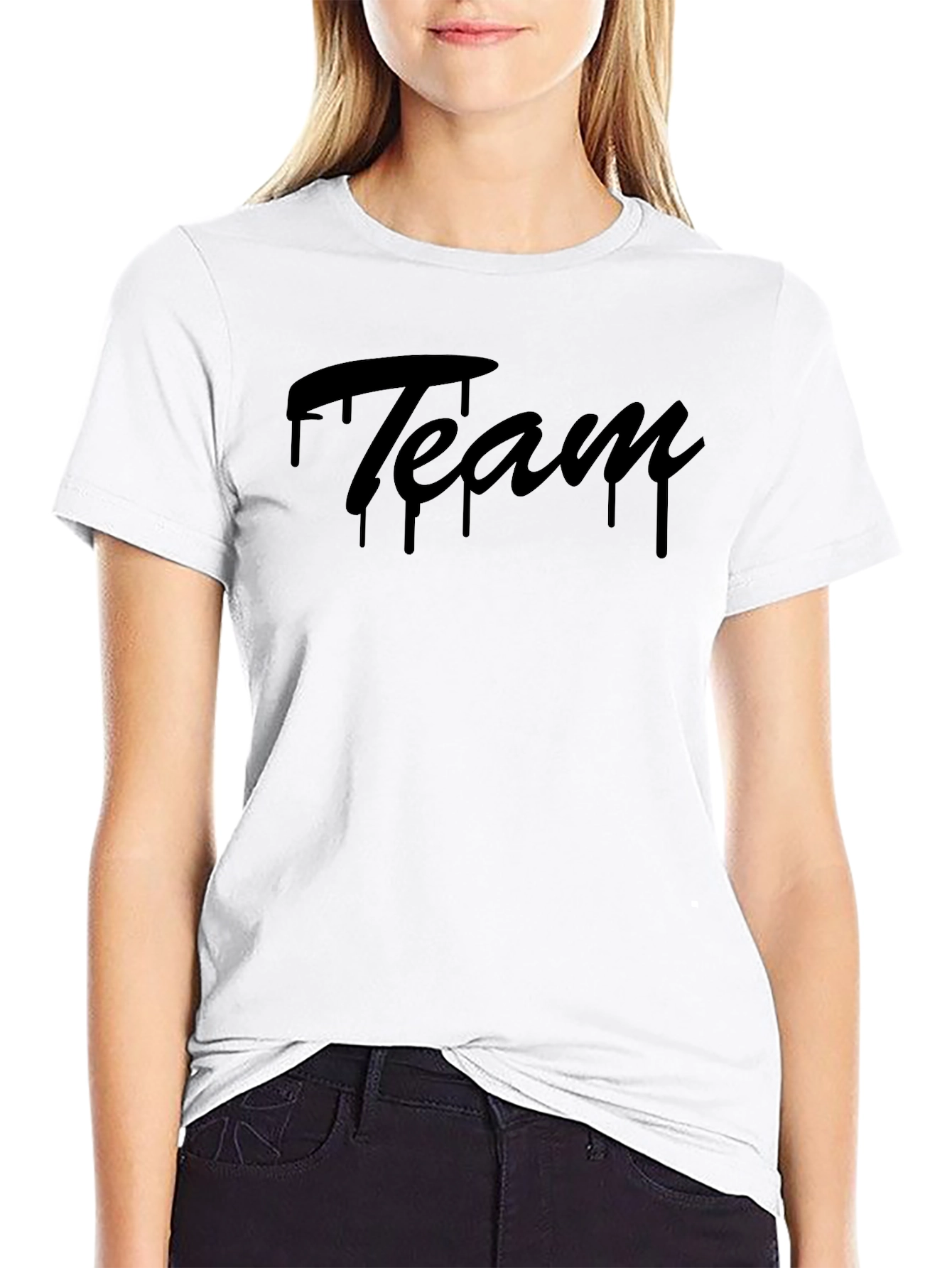 Team Drip Black Graphic Tee