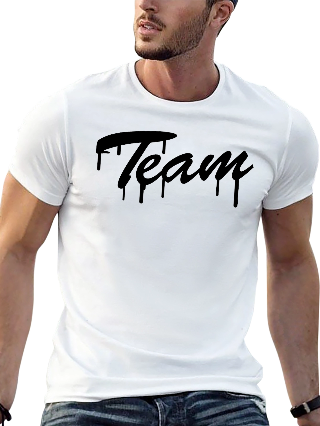 Team Drip Black Graphic Tee