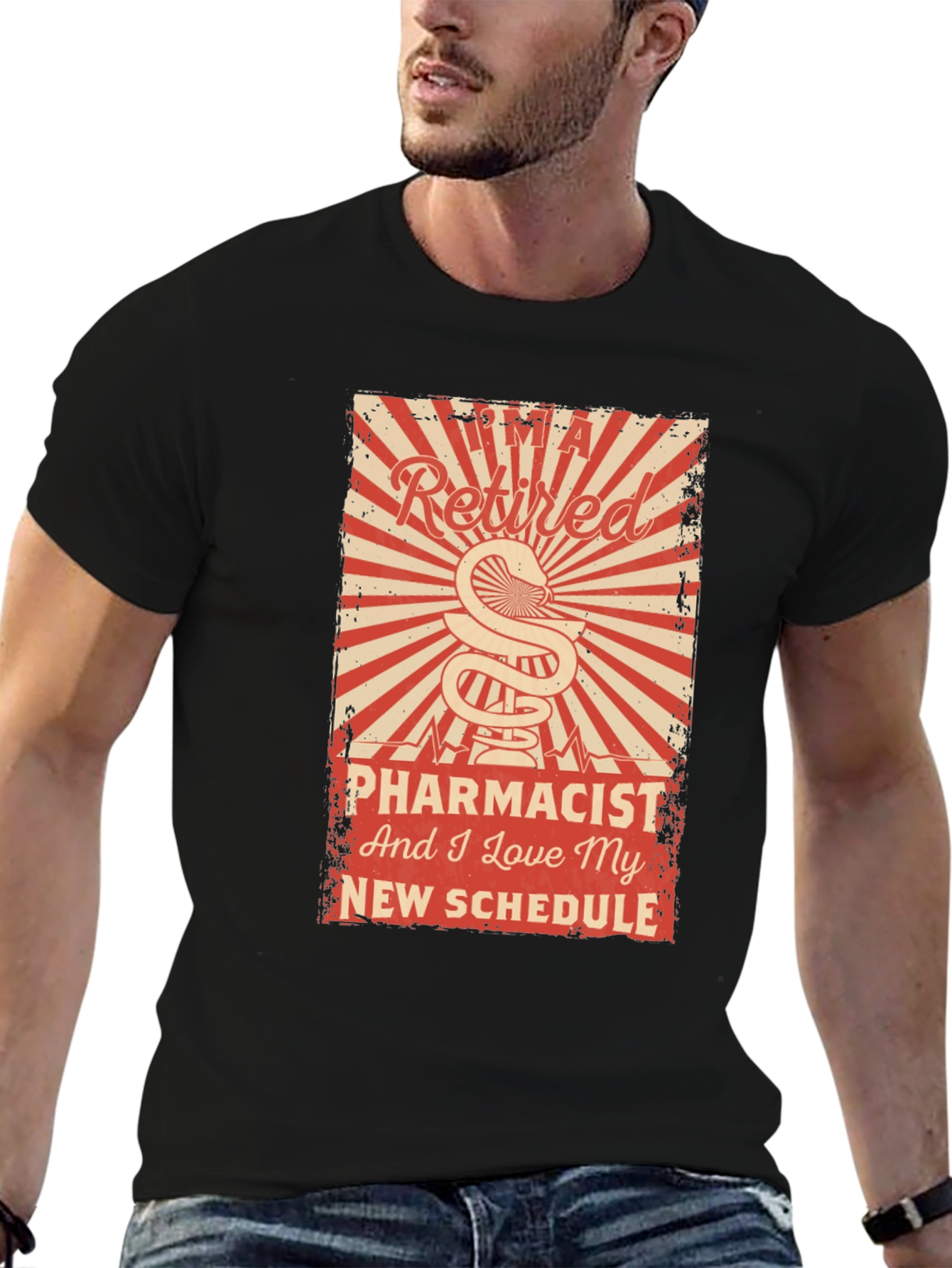 Retired Pharmacist Graphic T-Shirt