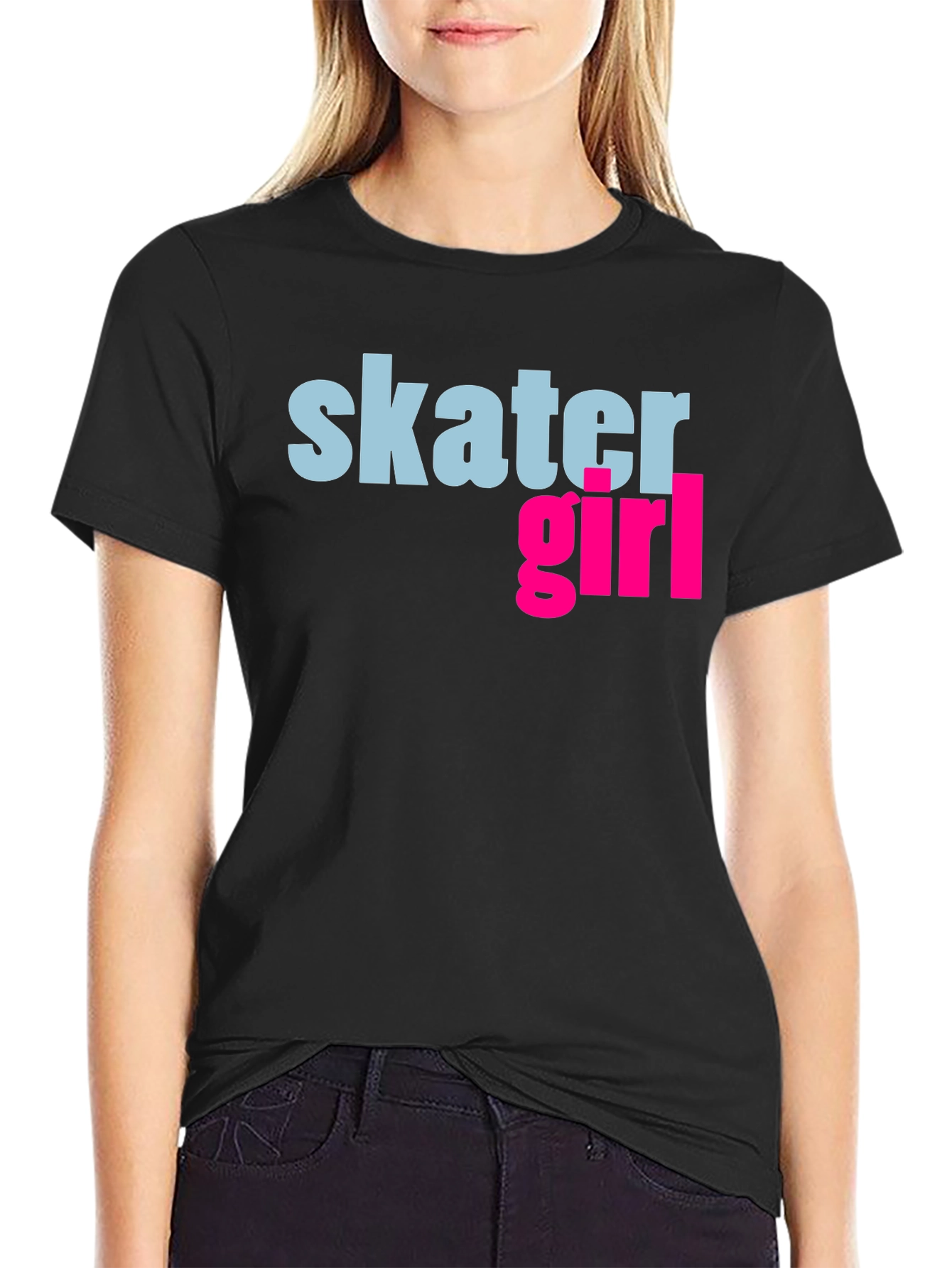 Skater Girl Graphic Tee - Cool Casual Style