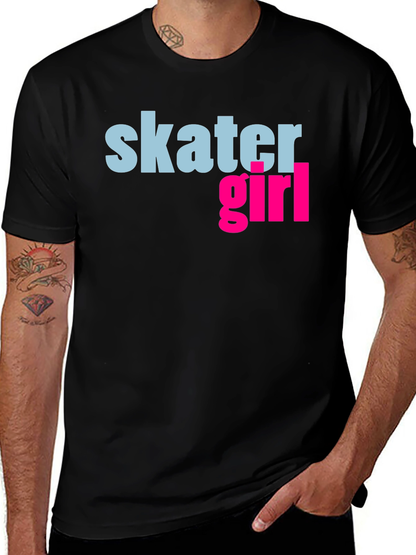 Skater Girl Graphic Tee - Cool Casual Style