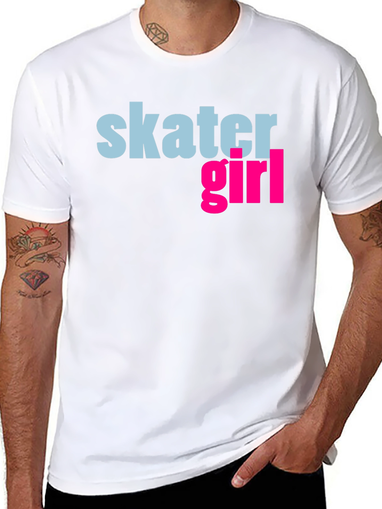 Skater Girl Graphic Tee - Cool Casual Style