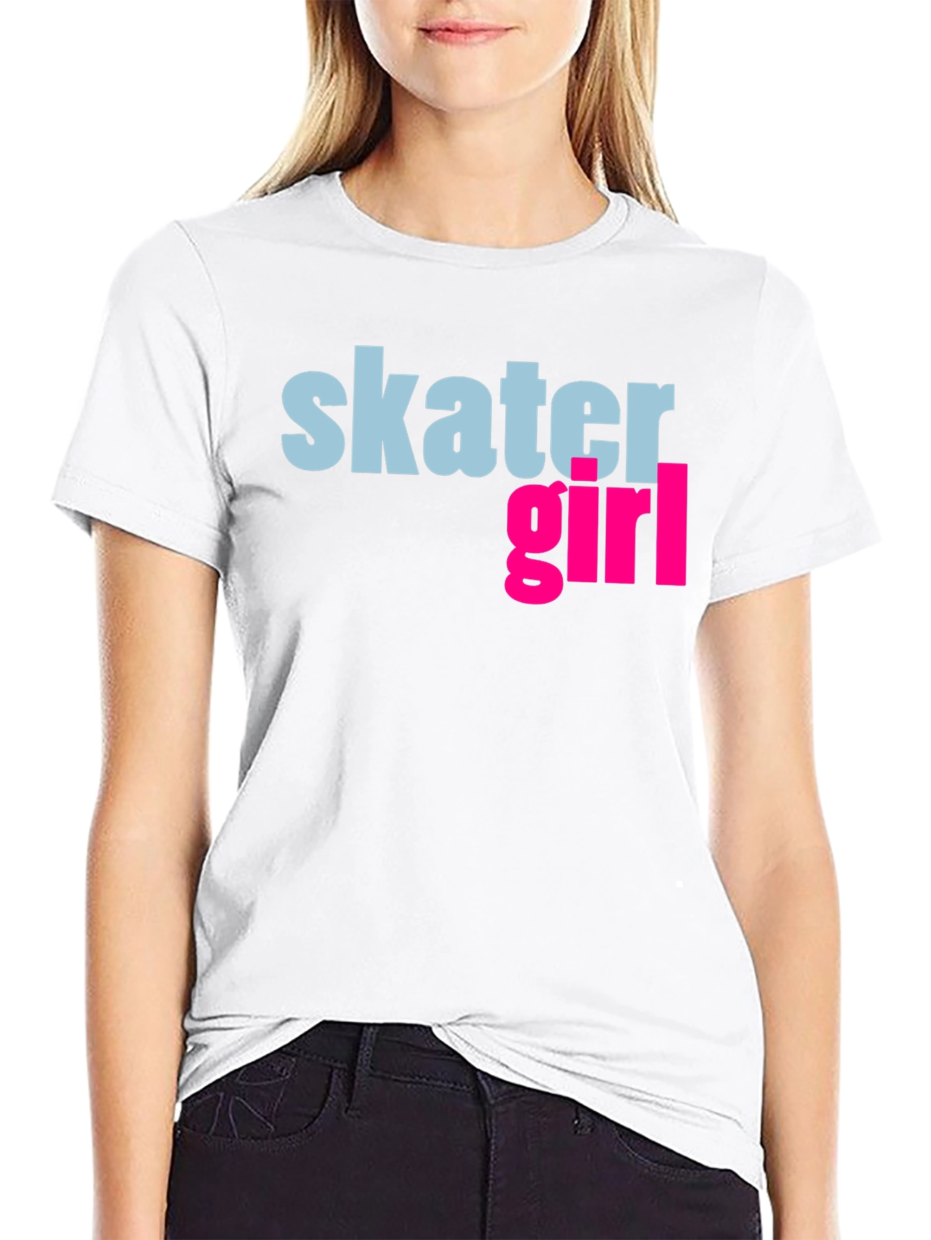 Skater Girl Graphic Tee - Cool Casual Style