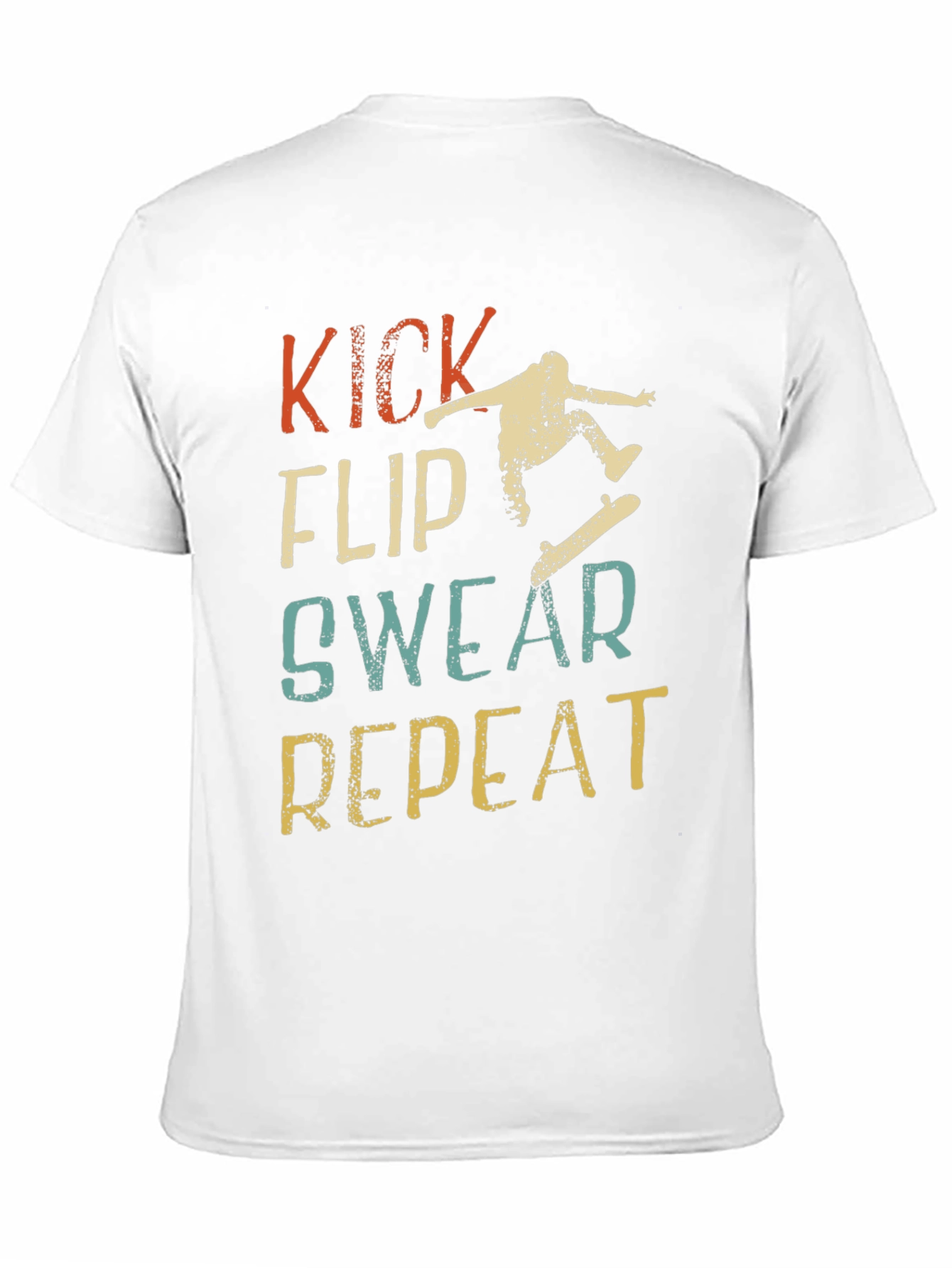 Kick Flip Swear Repeat Graphic T-Shirt