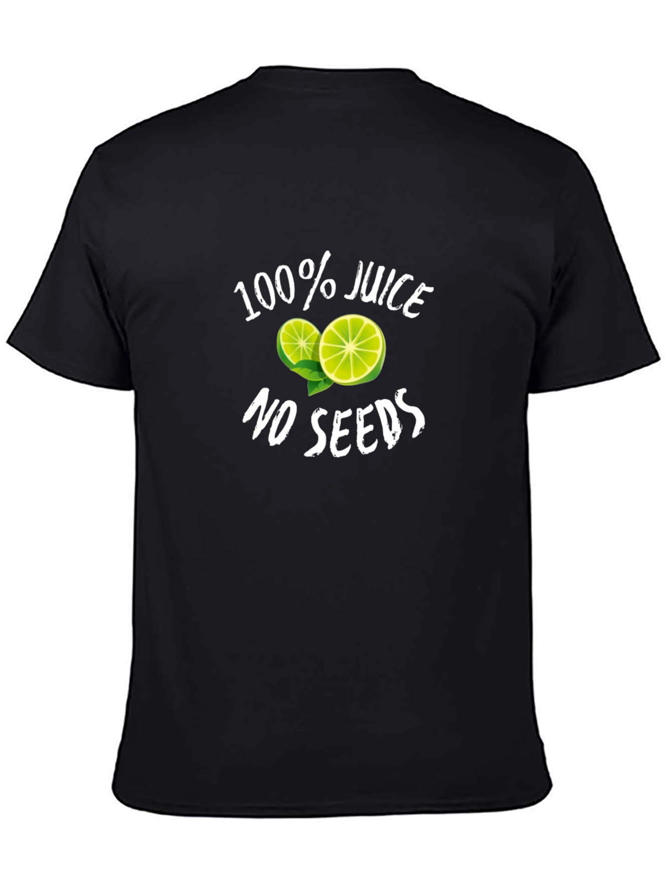 100% Juice No Seeds Black Graphic Tee