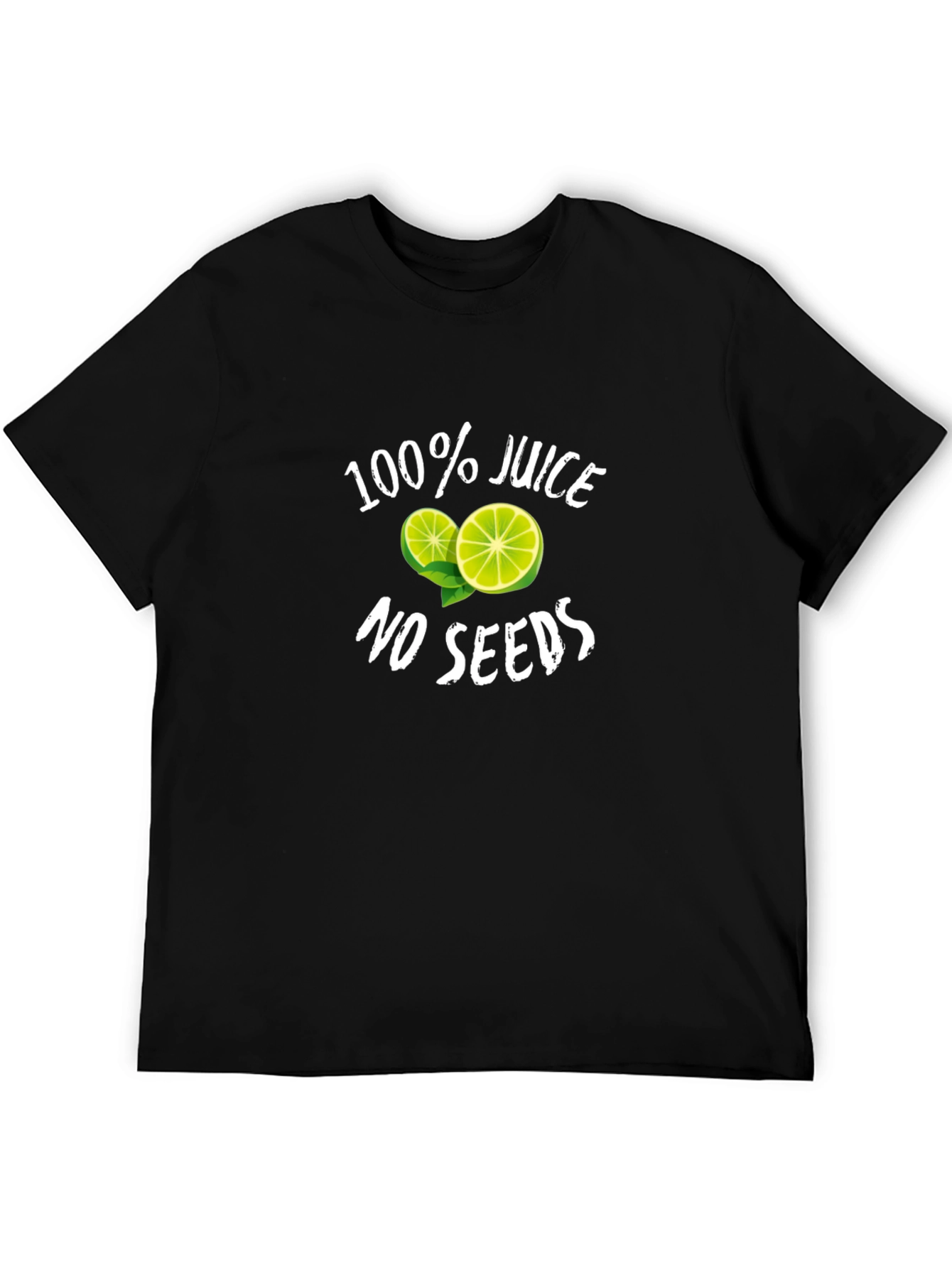 100% Juice No Seeds Black Graphic Tee