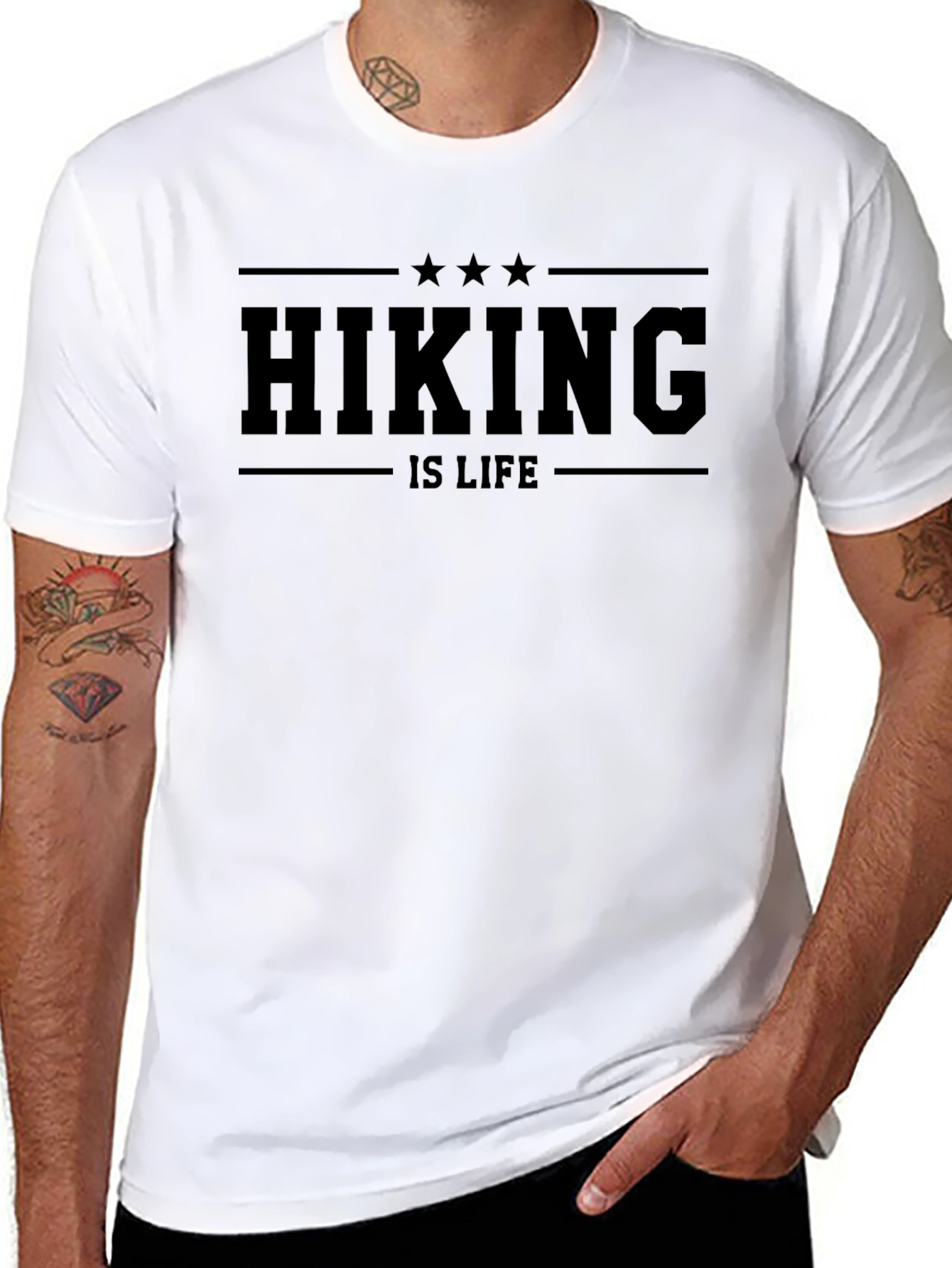 Hiking is Life Black T-Shirt