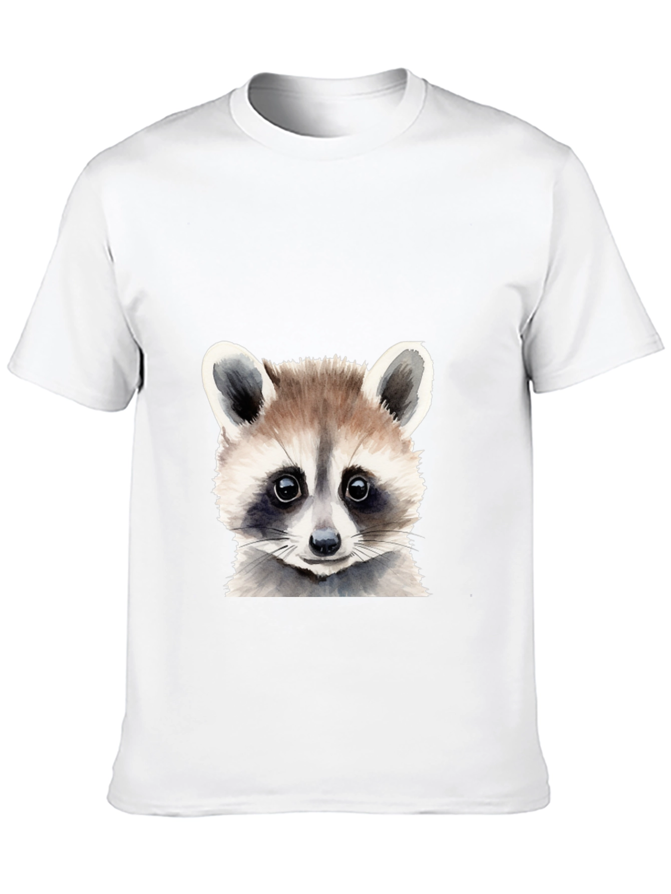 Raccoon Graphic Tee - Soft Cotton Black T-Shirt