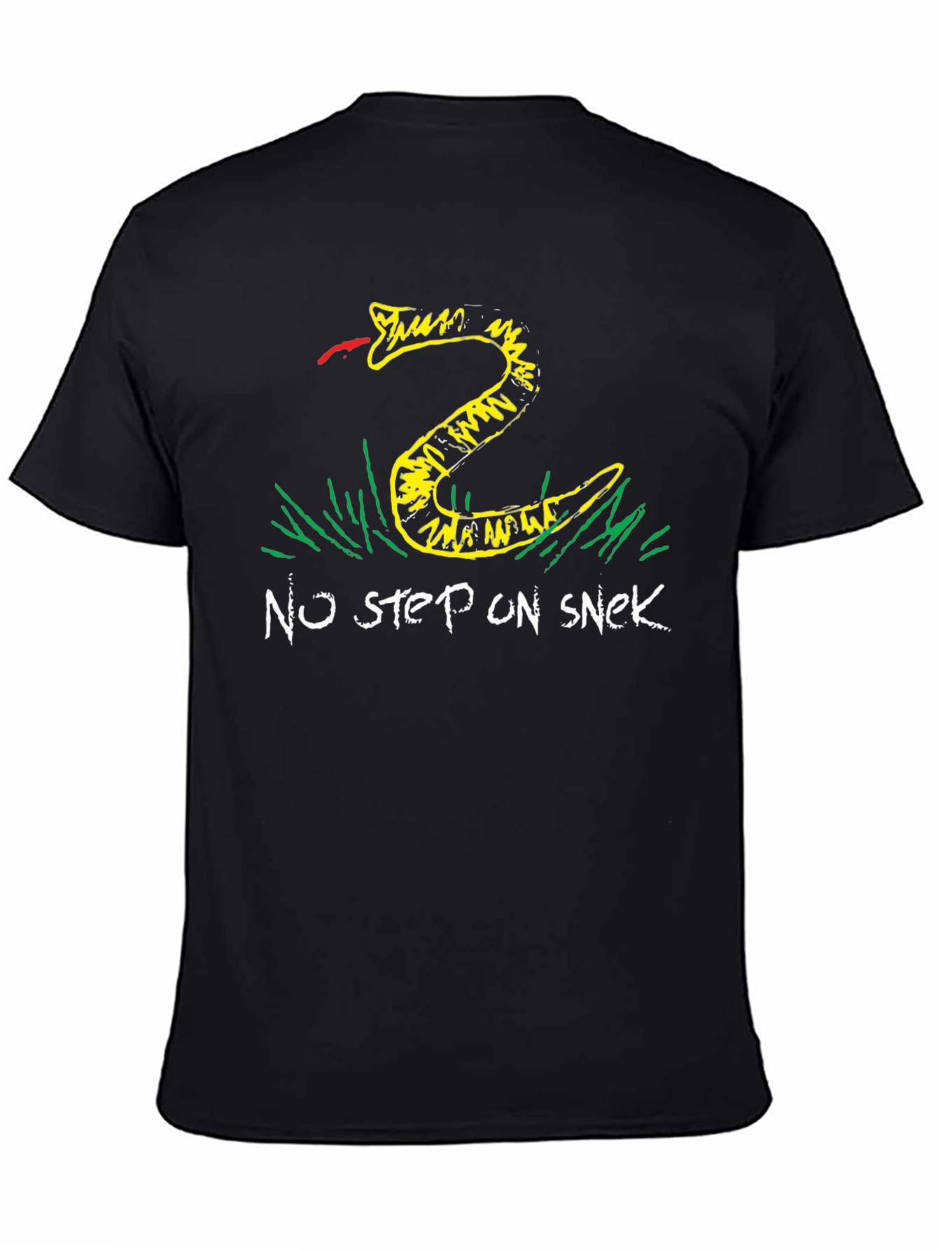No Step on Snek T-Shirt - Black Graphic Tee