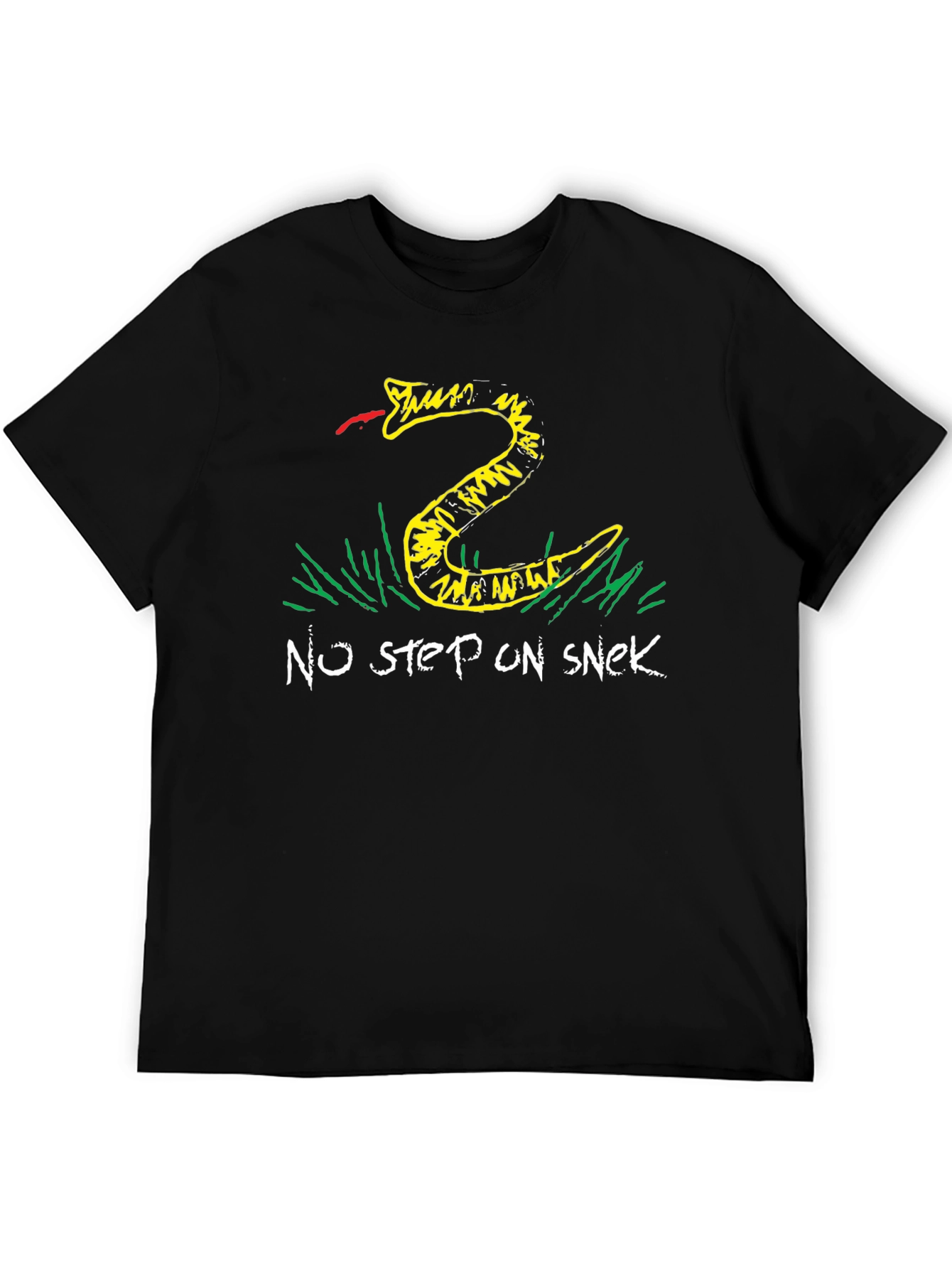 No Step on Snek T-Shirt - Black Graphic Tee