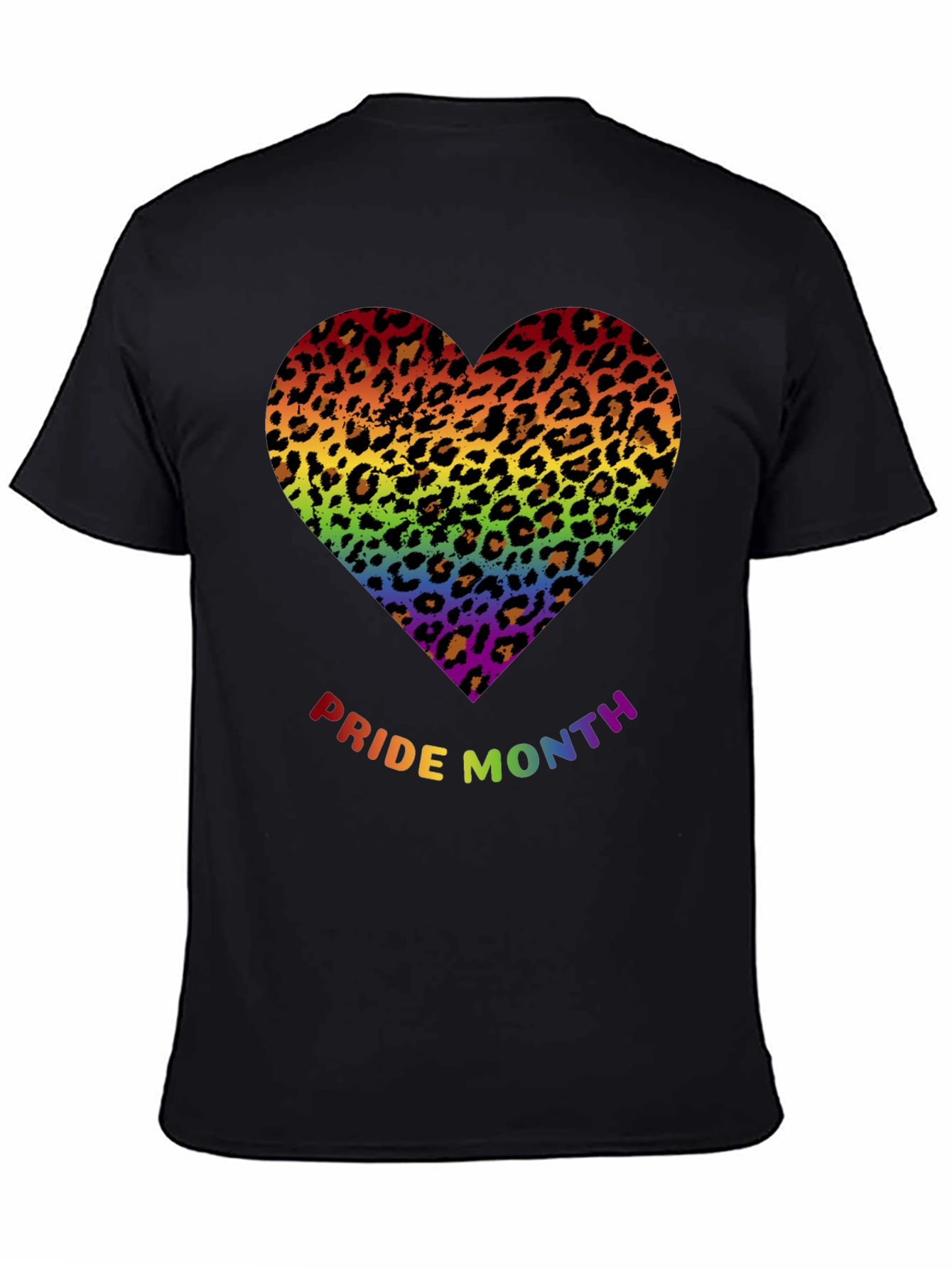 Pride Month Leopard Heart T-Shirt