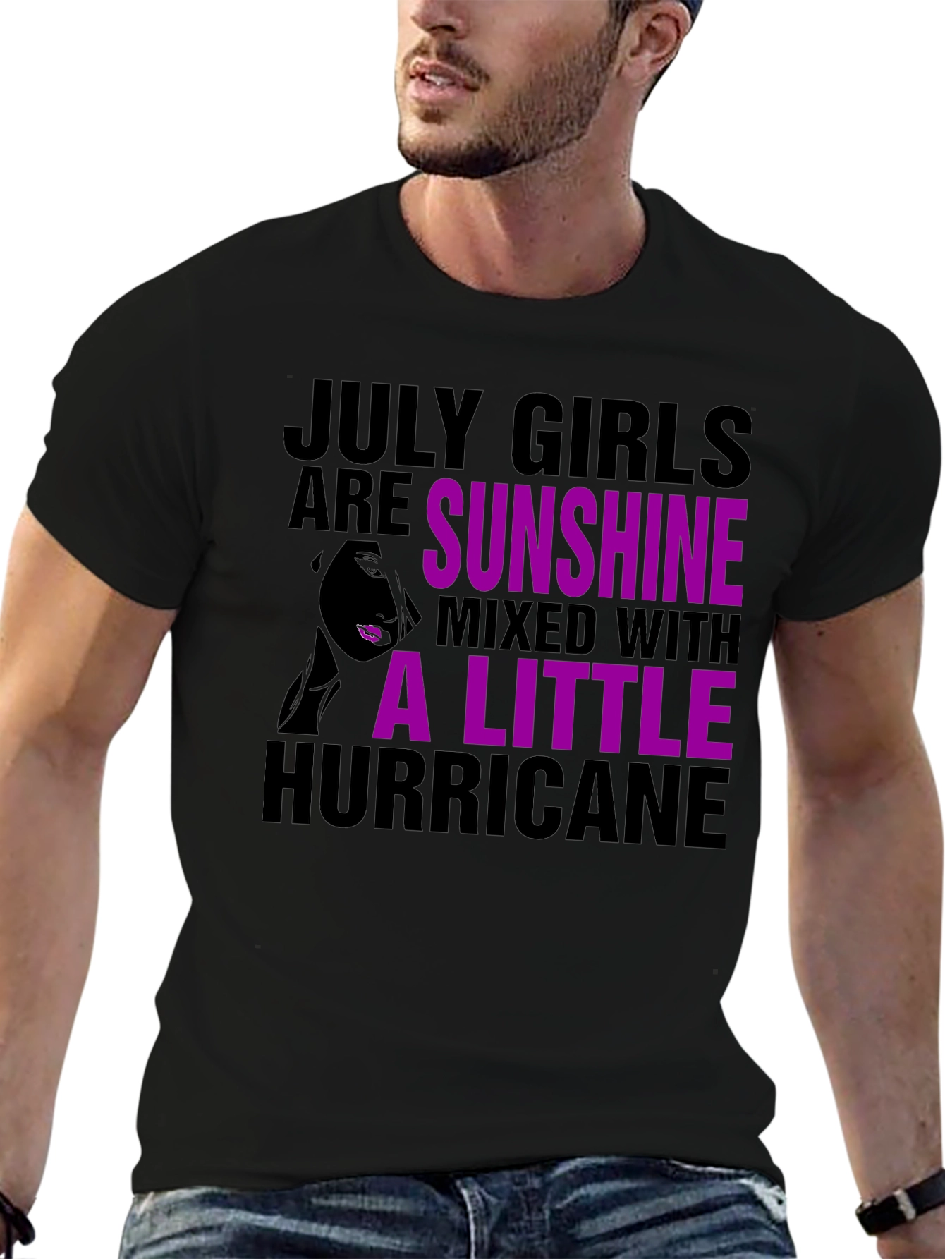 July Girls Sunshine Hurricane Black T-Shirt