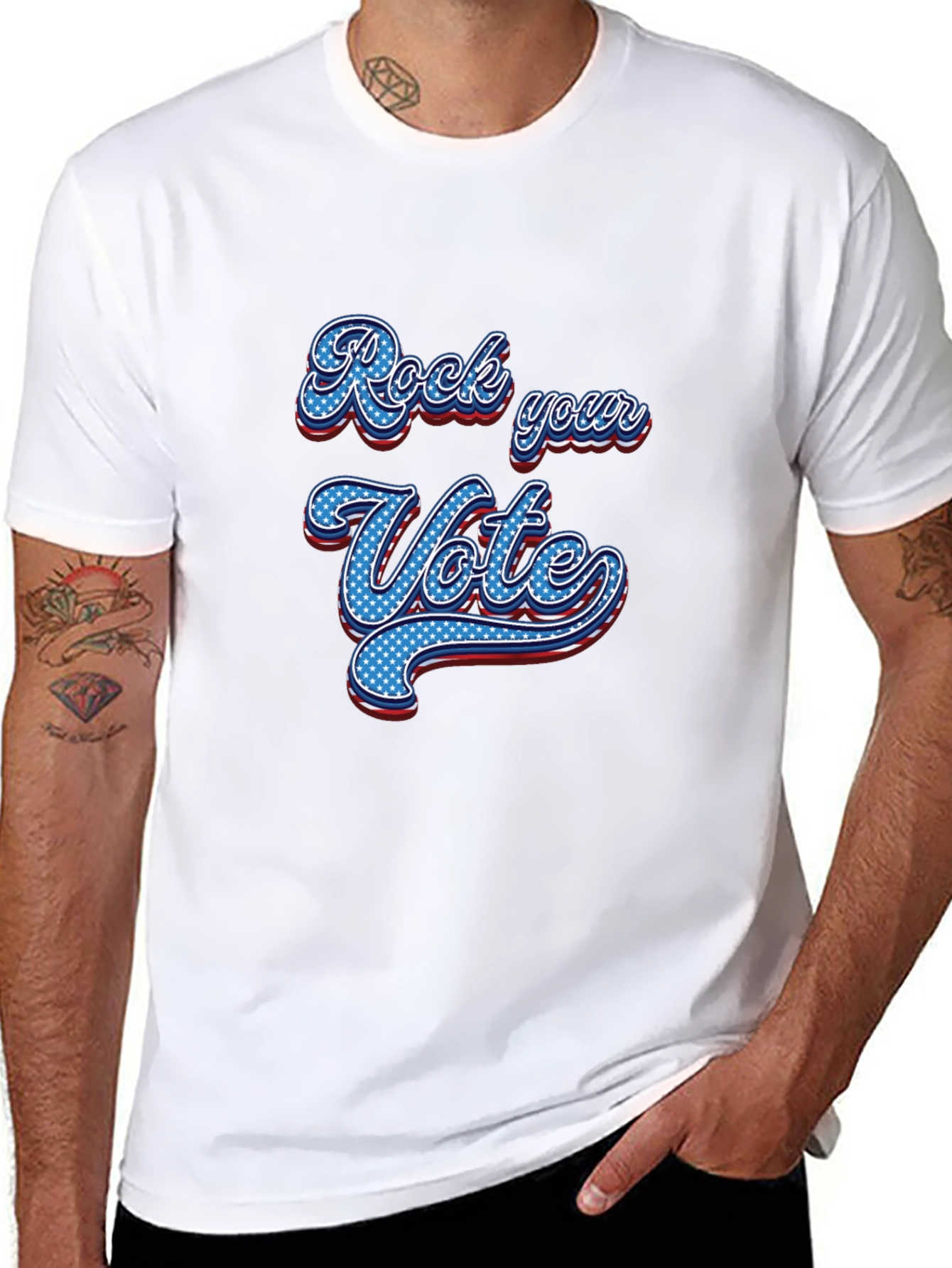 Rock Your Vote Graphic Tee - Patriotic T-Shirt