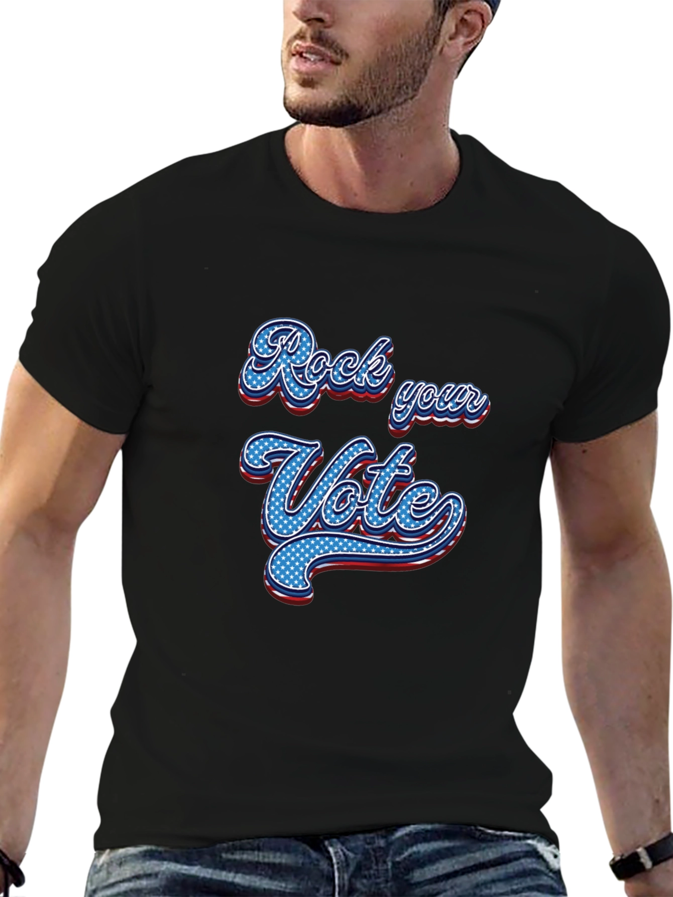 Rock Your Vote Graphic Tee - Patriotic T-Shirt