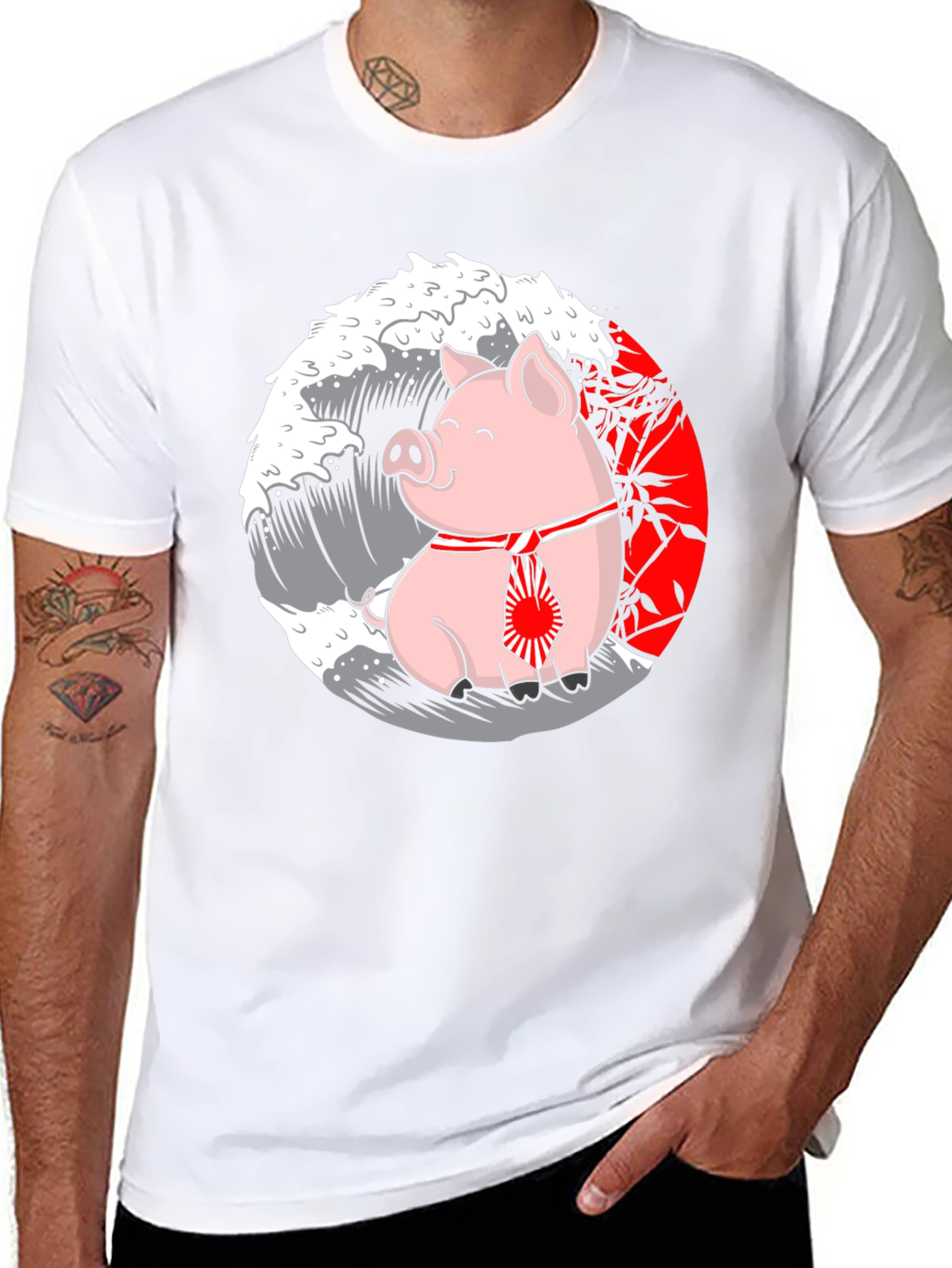 Pig Japanese Wave T-Shirt