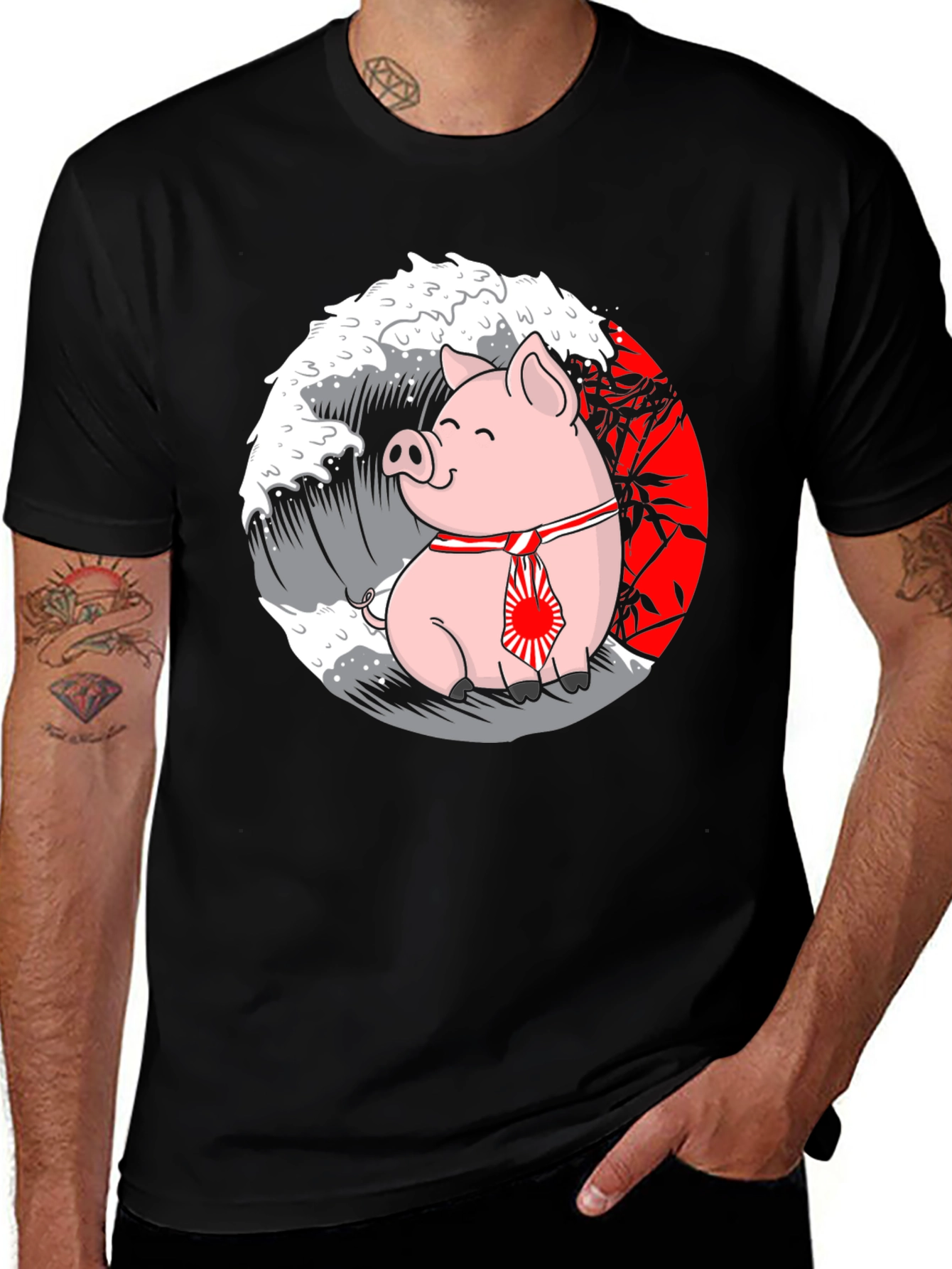 Pig Japanese Wave T-Shirt