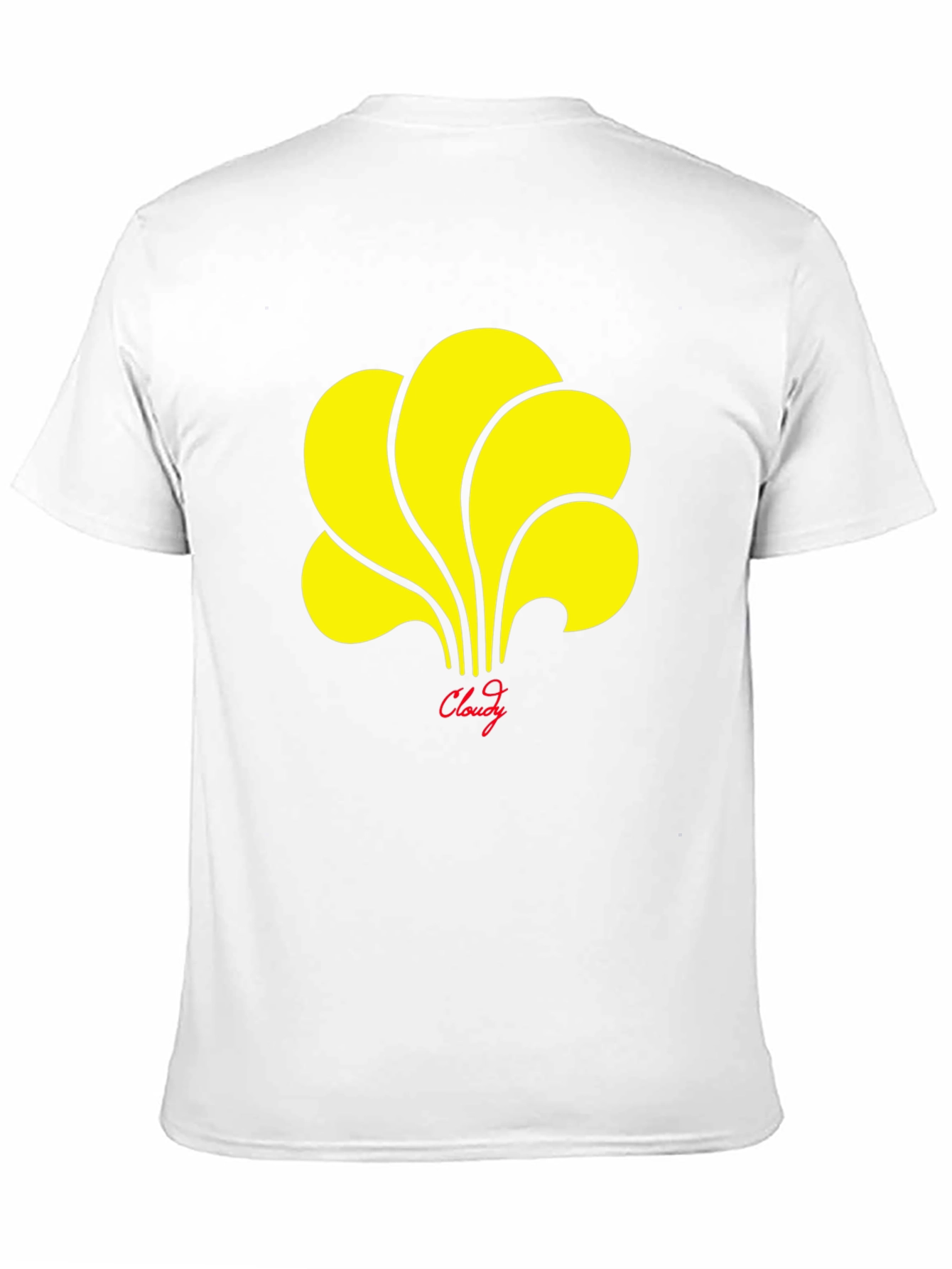 Cloudy Graphic T-Shirt - Stylish Black Tee