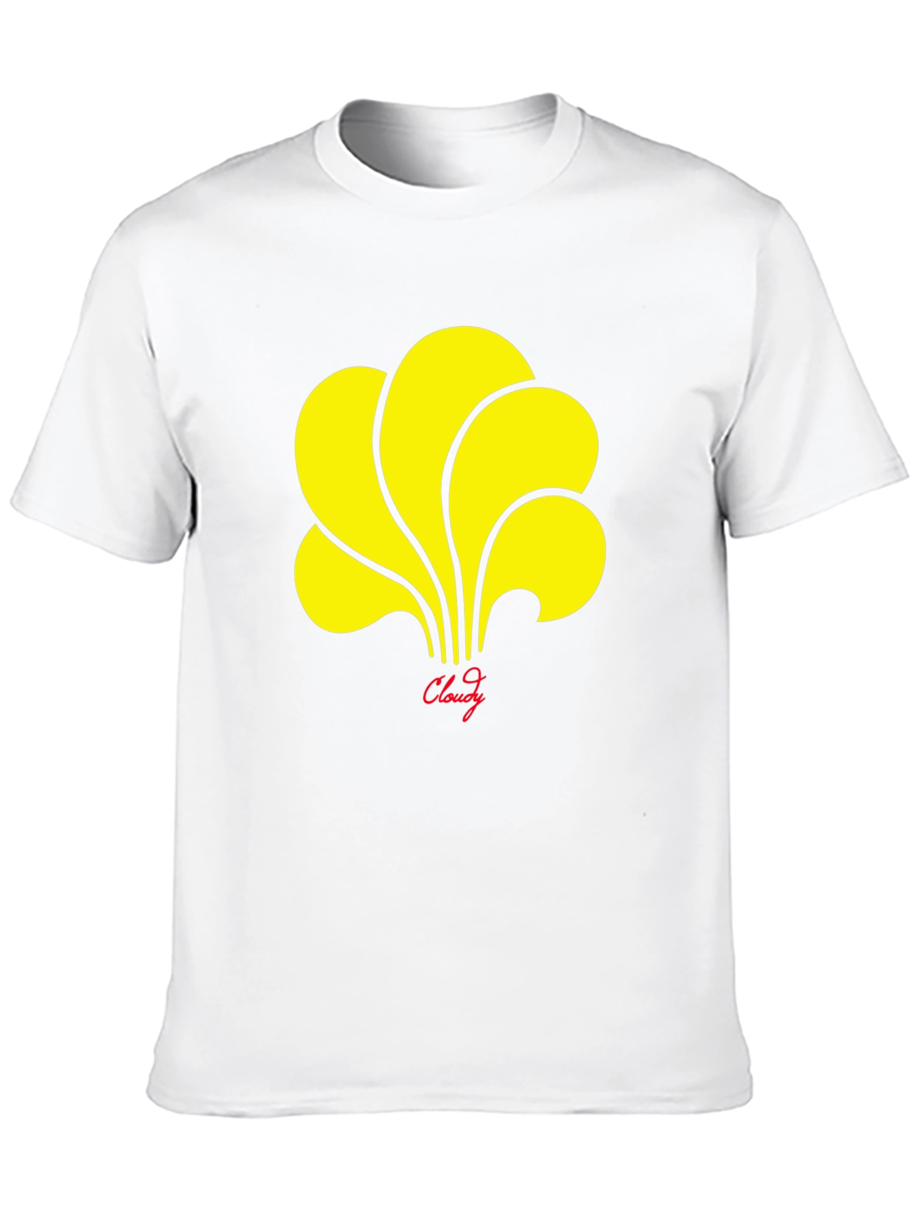 Cloudy Graphic T-Shirt - Stylish Black Tee