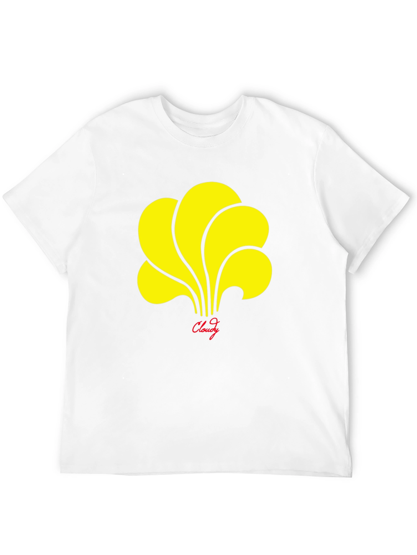 Cloudy Graphic T-Shirt - Stylish Black Tee