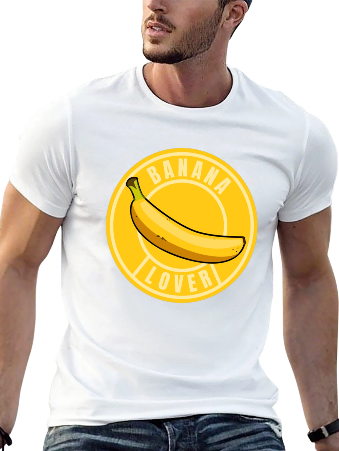 Banana Lover Graphic Tee - Casual Black T-Shirt