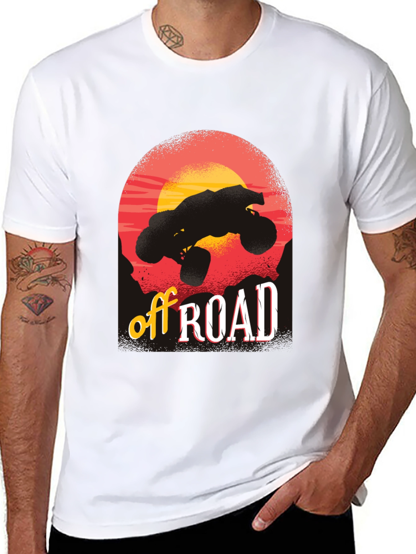 Off Road Adventure Black Graphic T-Shirt