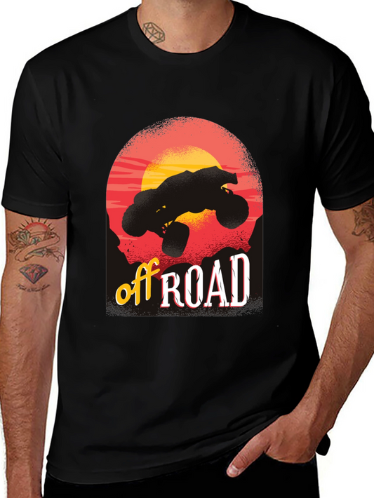Off Road Adventure Black Graphic T-Shirt
