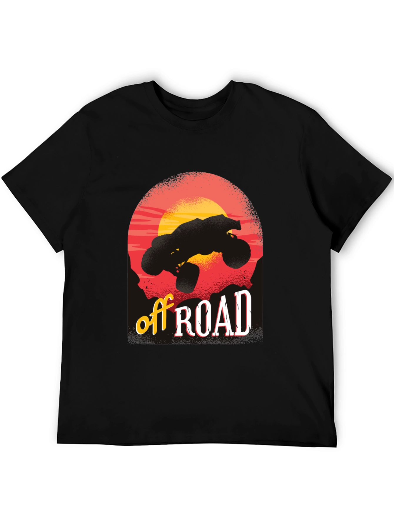 Off Road Adventure Black Graphic T-Shirt