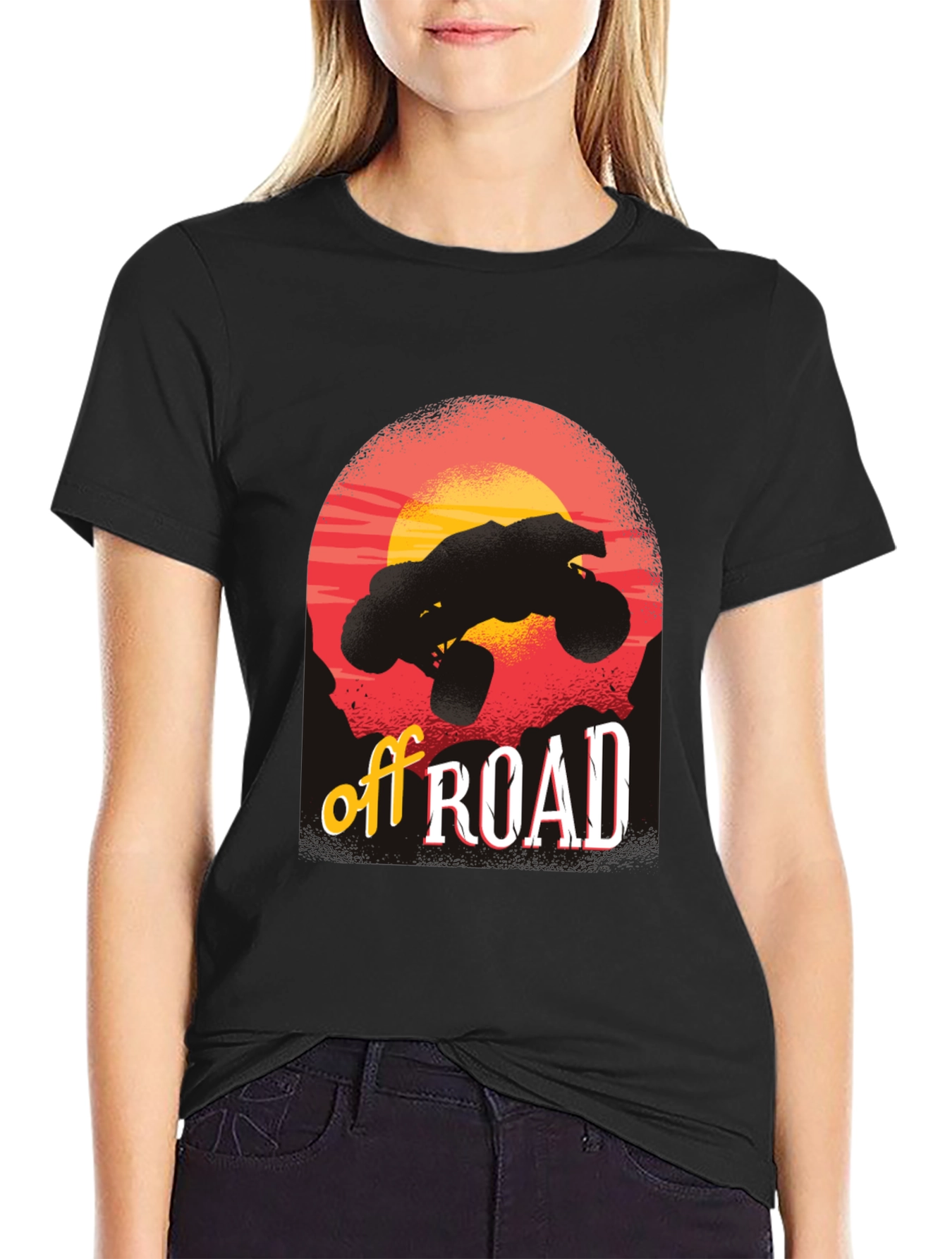 Off Road Adventure Black Graphic T-Shirt