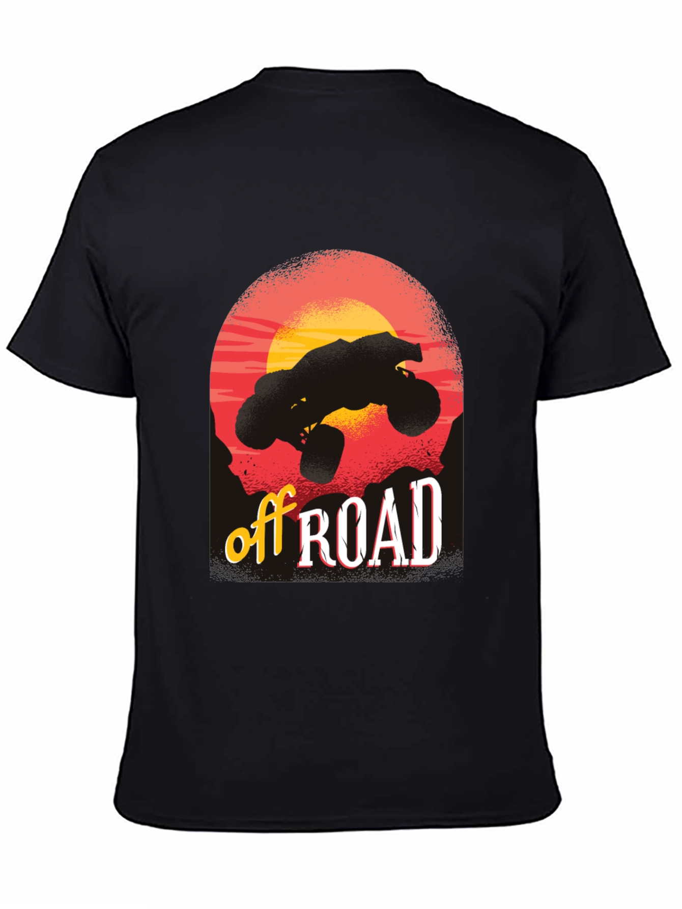 Off Road Adventure Black Graphic T-Shirt