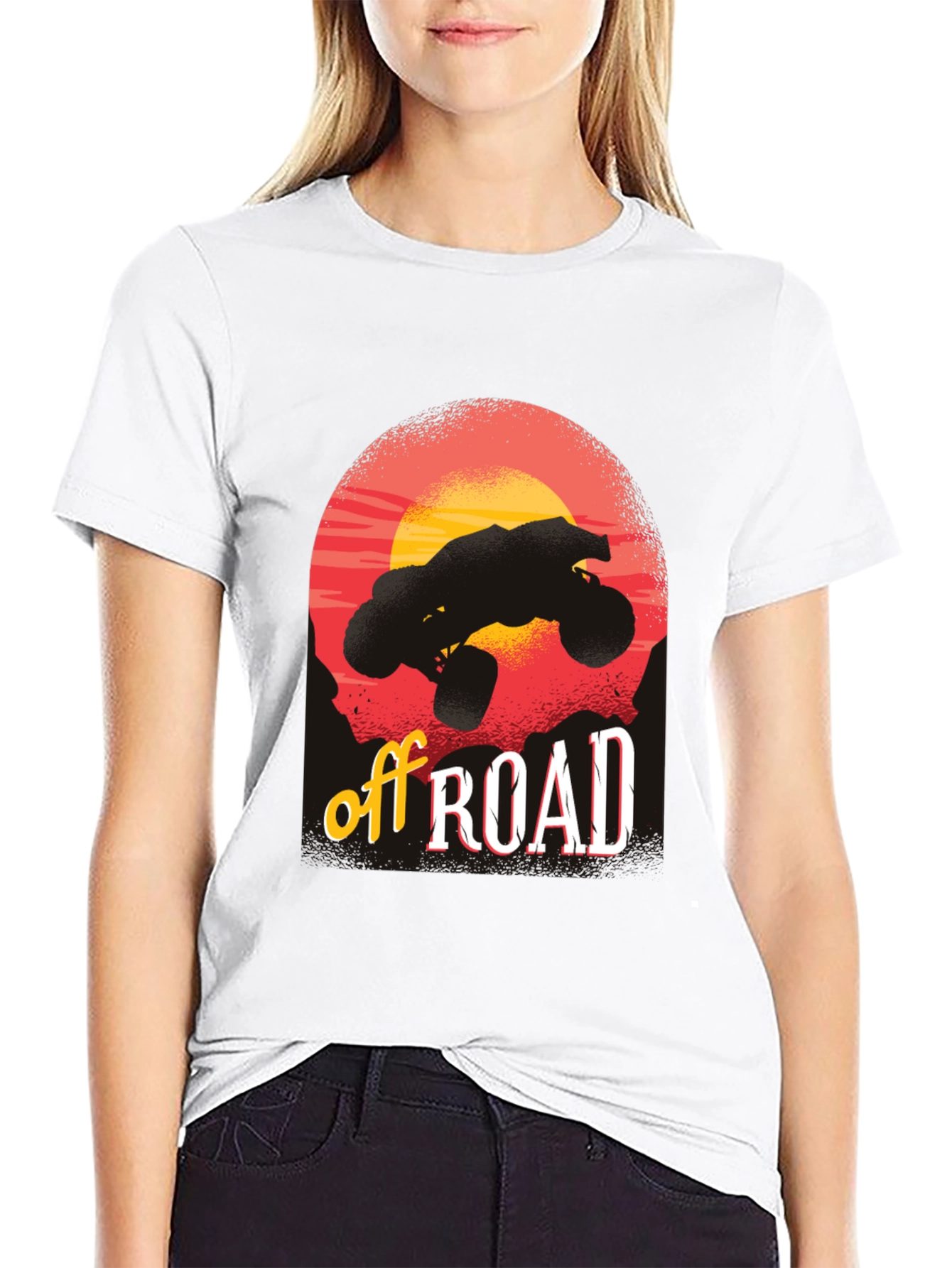 Off Road Adventure Black Graphic T-Shirt