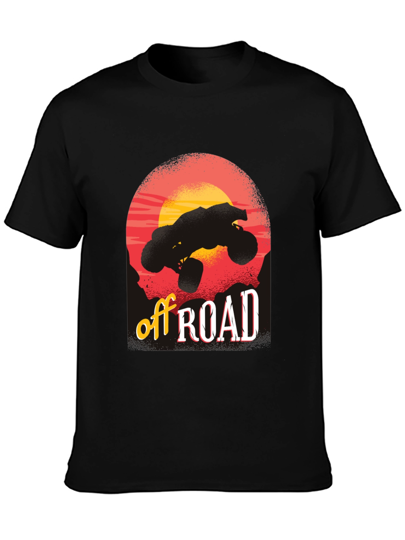 Off Road Adventure Black Graphic T-Shirt